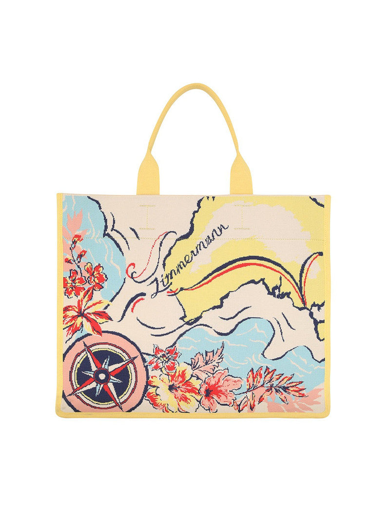 LARGE JACQUARD TOTE 1