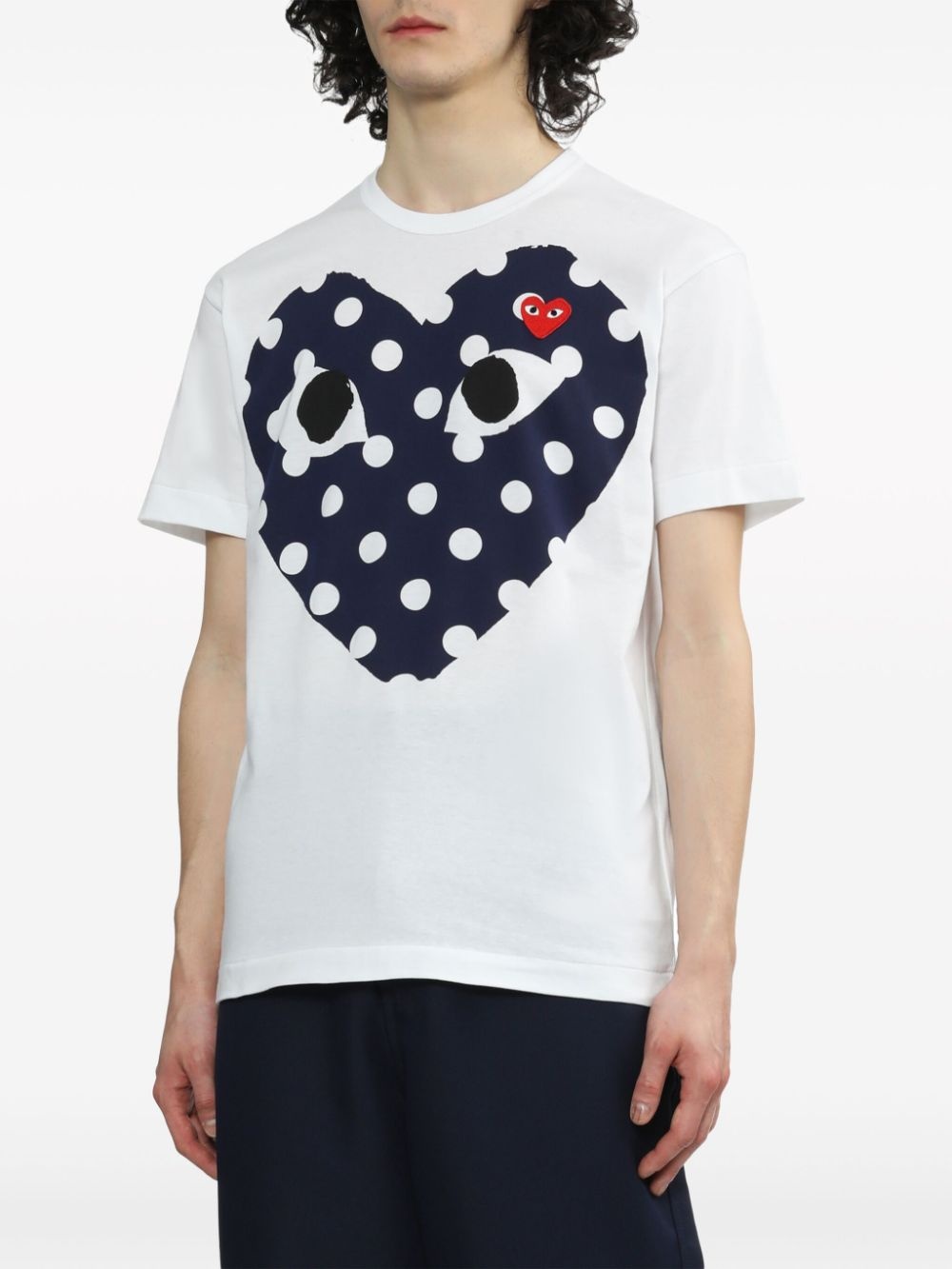 heart-print cotton T-shirt - 3