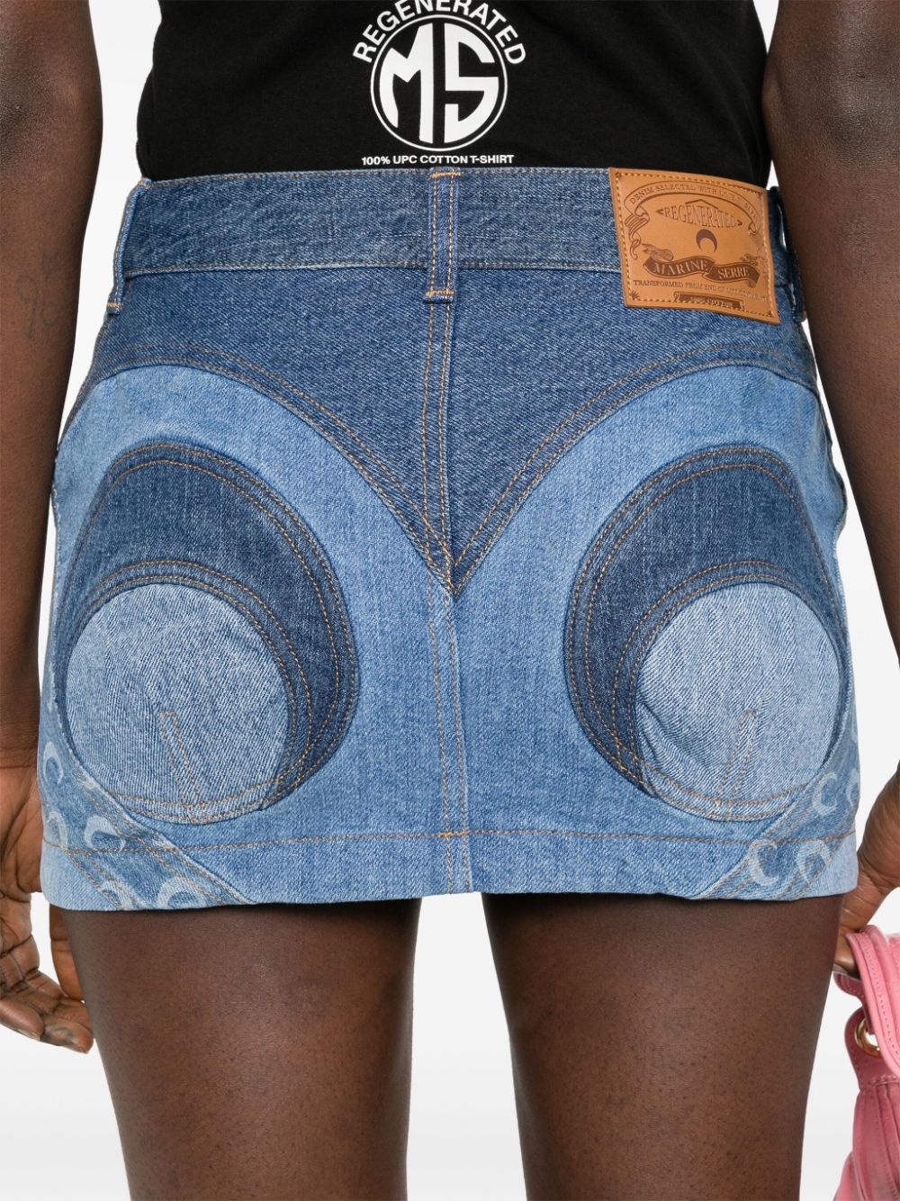 mini denim skirt - 5