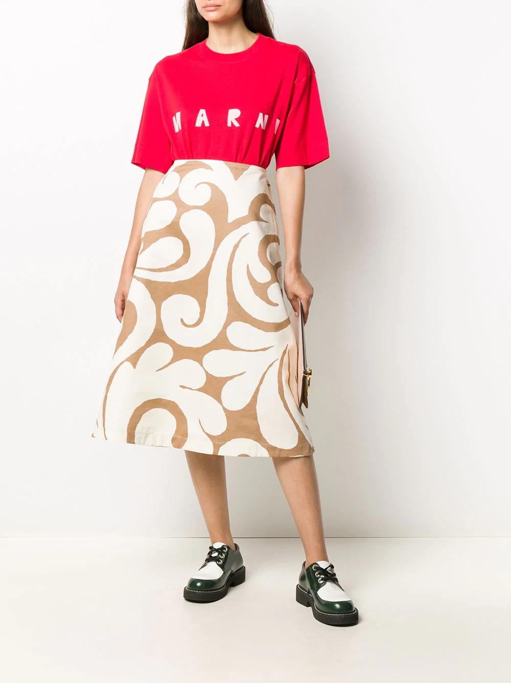 abstract-pattern skirt - 2