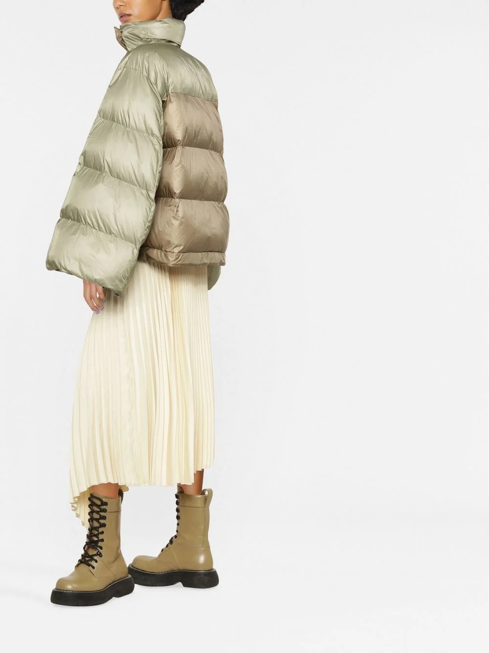 bell sleeves puffer jacket - 5