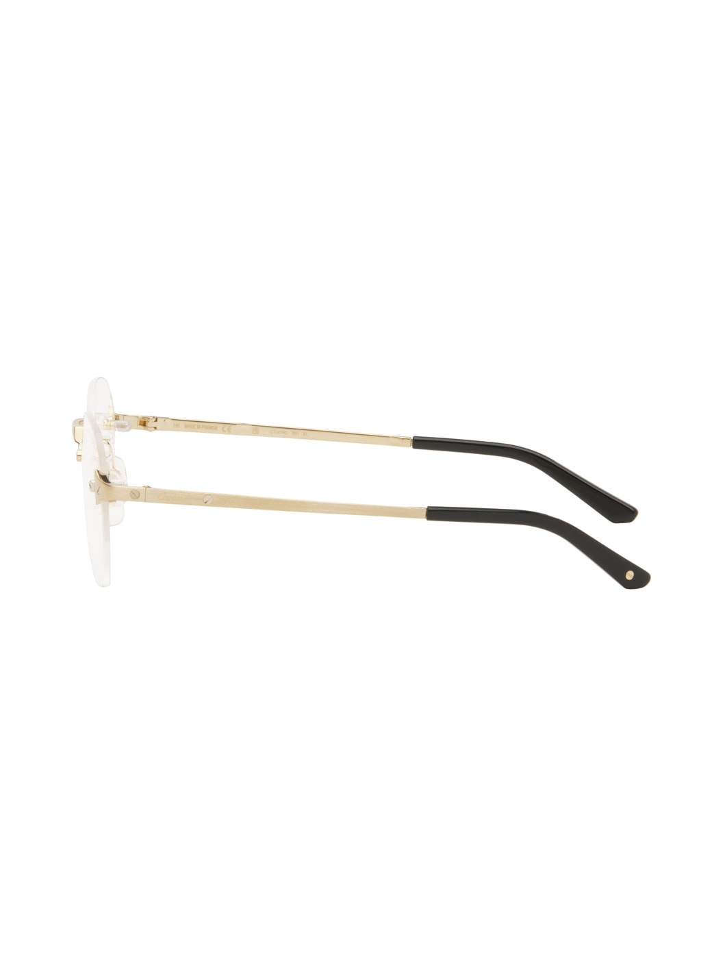 Gold Square Glasses - 3