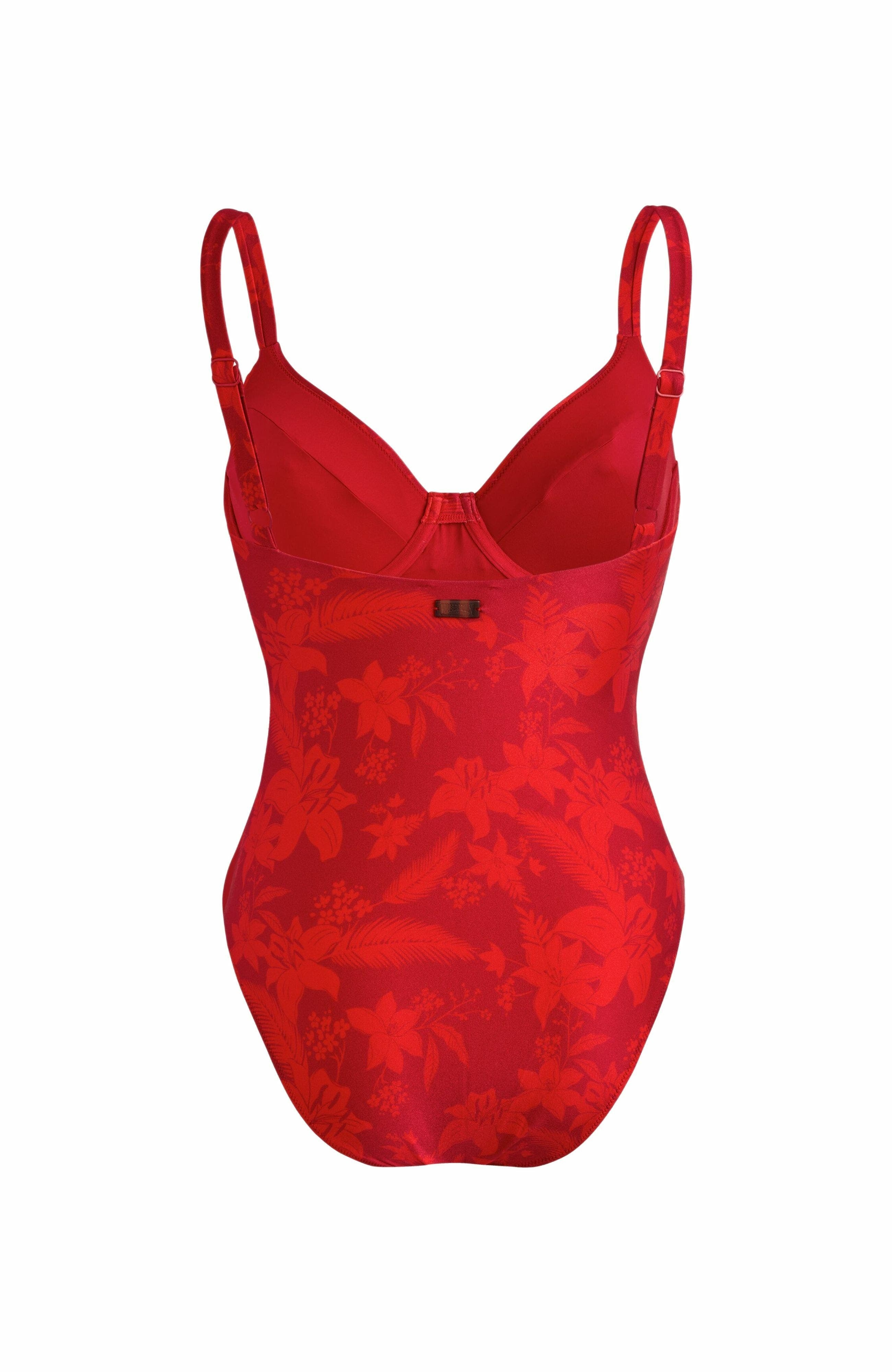 Vilebrequin Women's Flower Power Underwire One-Piece Swimsuit in Lipstick at Nordstrom - 6