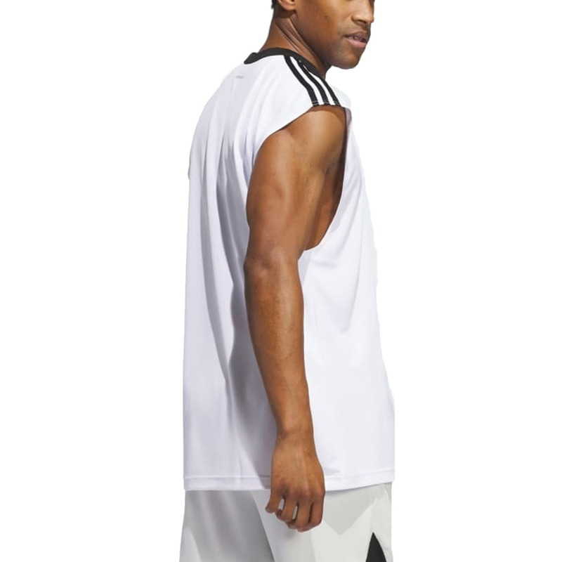 adidas adidas Basketball All World Vest 'White Black' JE9290 outlook