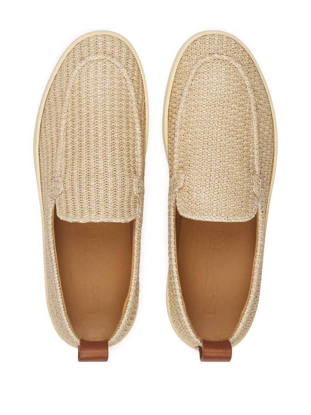 raffia loafers - 4