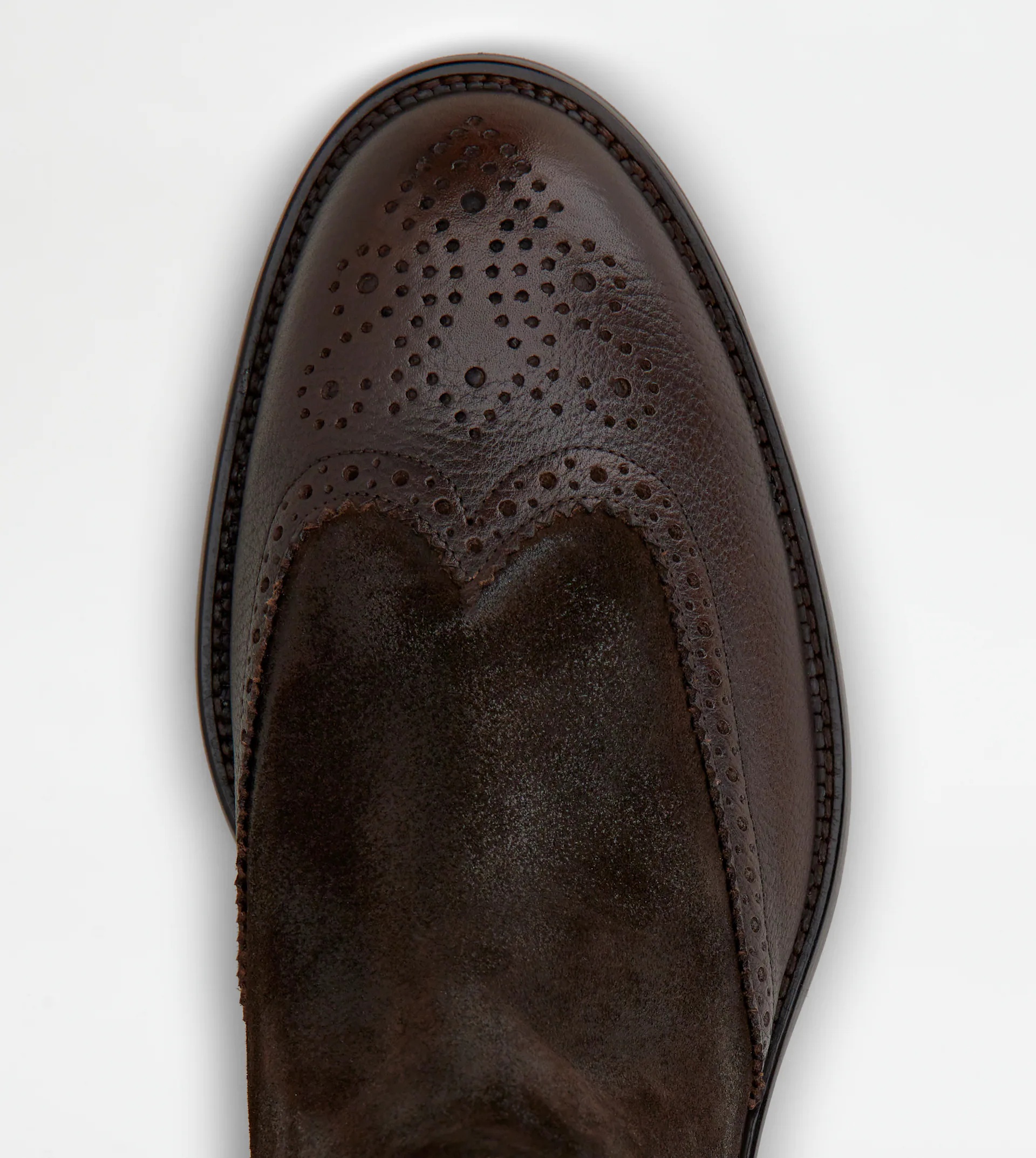 ANKLE BOOTS IN LEATHER - BROWN - 2