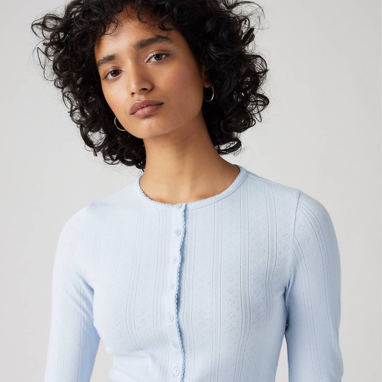 DRY GOODS WOMEN'S POINTELLE LONG SLEEVE T-SHIRT - 5