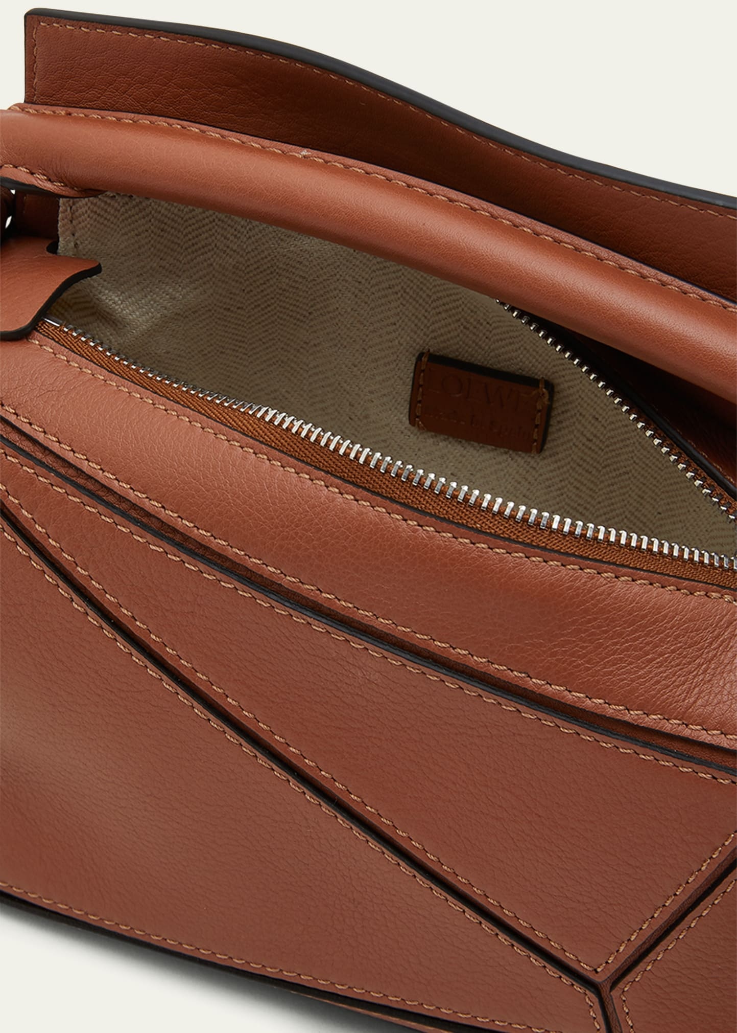 Puzzle Edge Mini Leather Shoulder Bag - 4