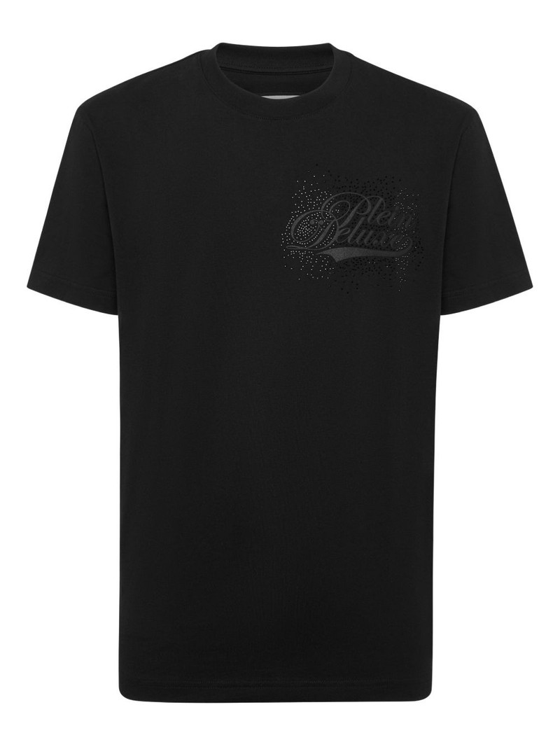 rhinestone-embellished T-shirt 1