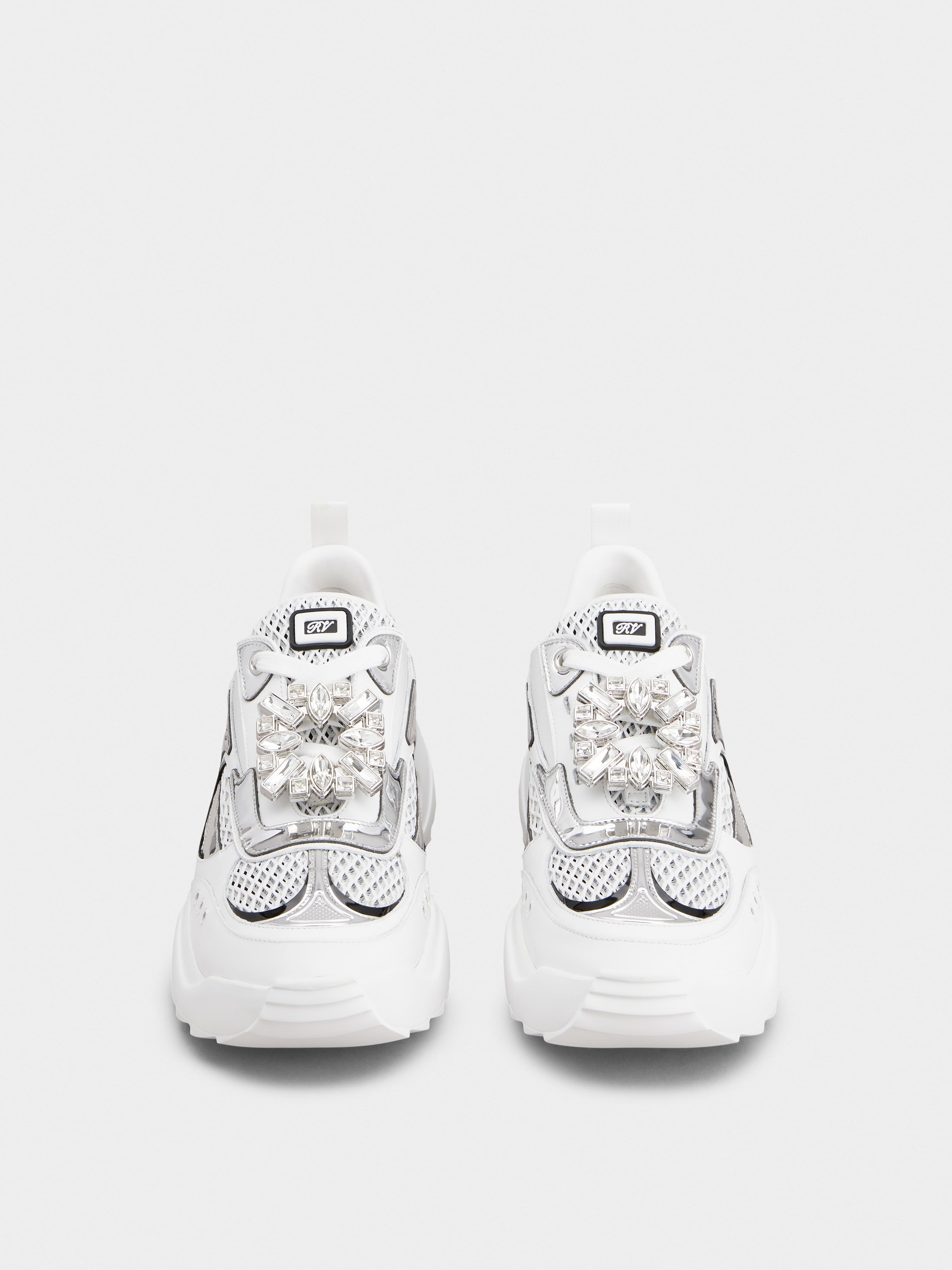Viv' on the Run Sneakers in leather and fabric - 7