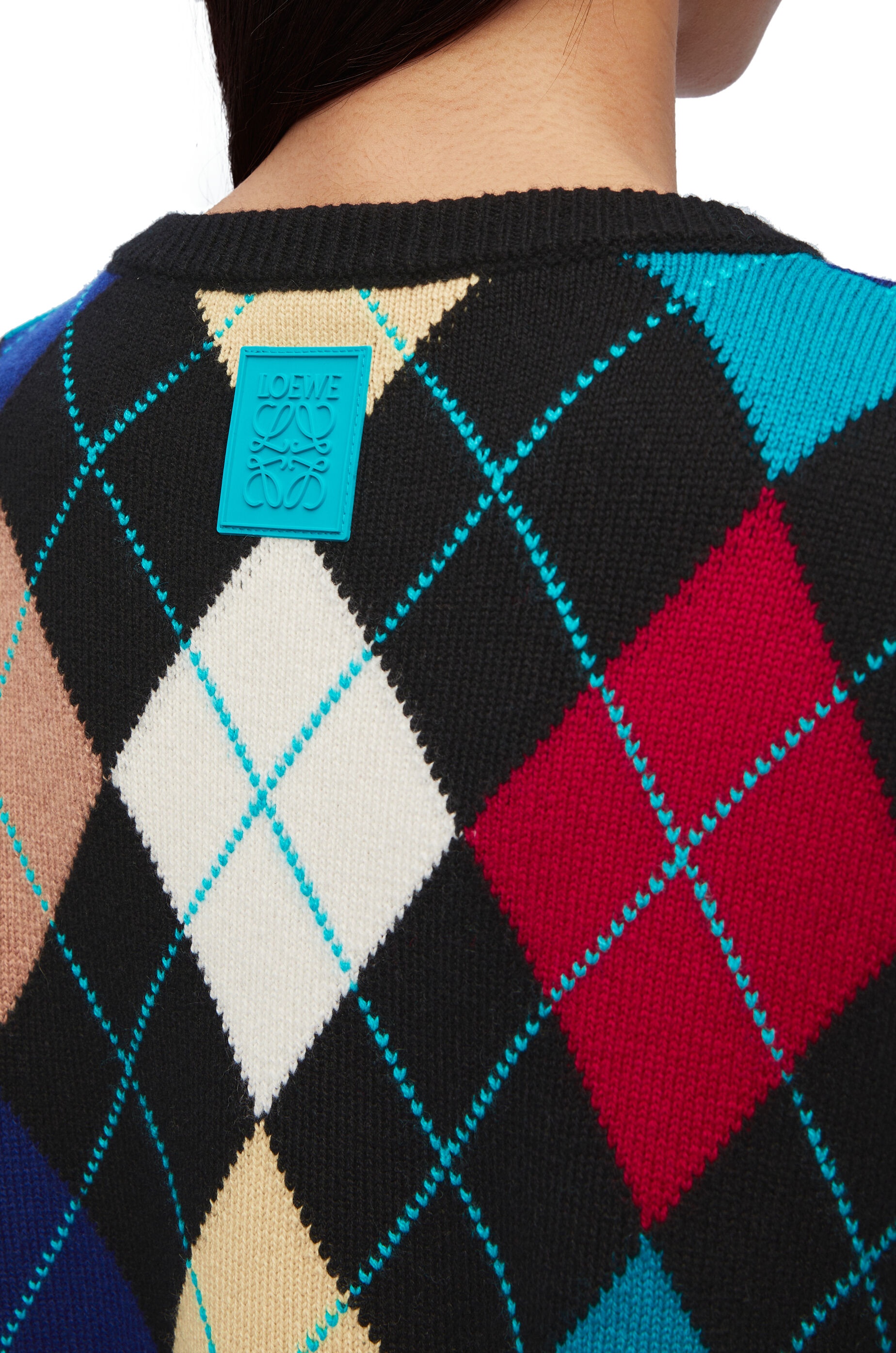 Argyle dress in wool - 4