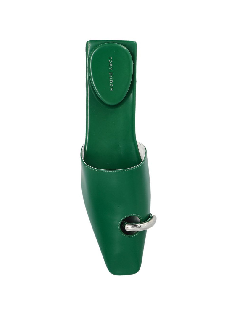 Pierced leather mules 4
