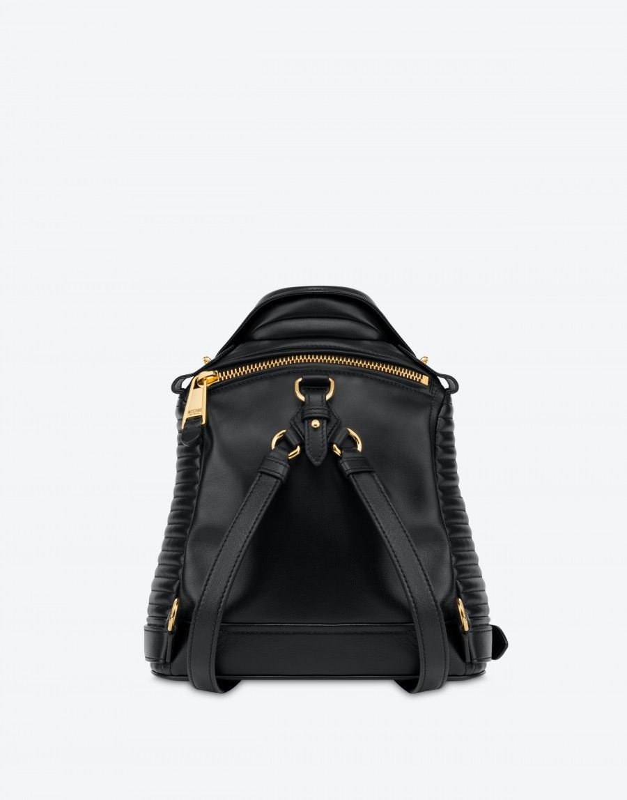 BIKER BACKPACK IN NAPPA LEATHER - 3