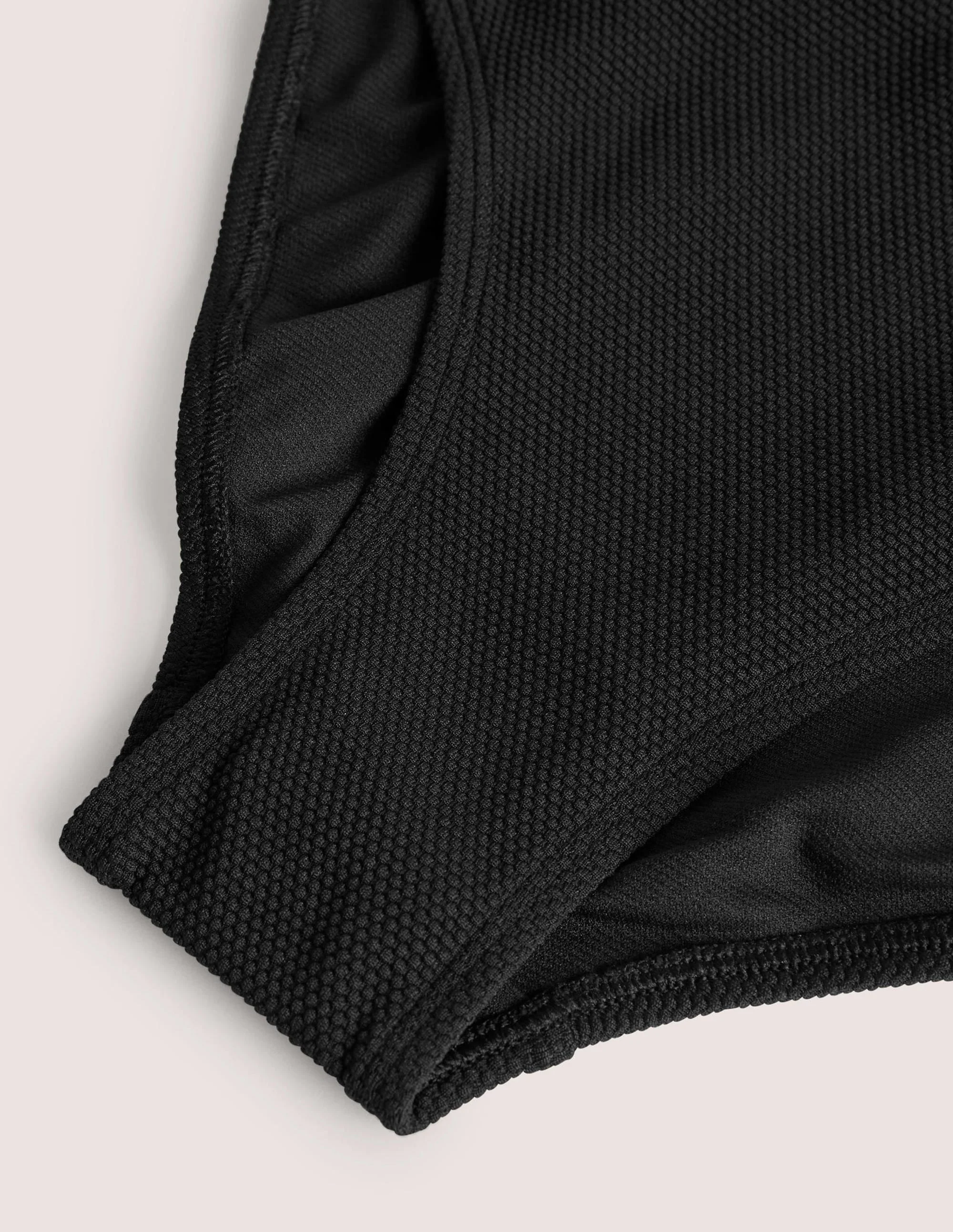 Classic Bikini Bottoms-Textured Black - 1