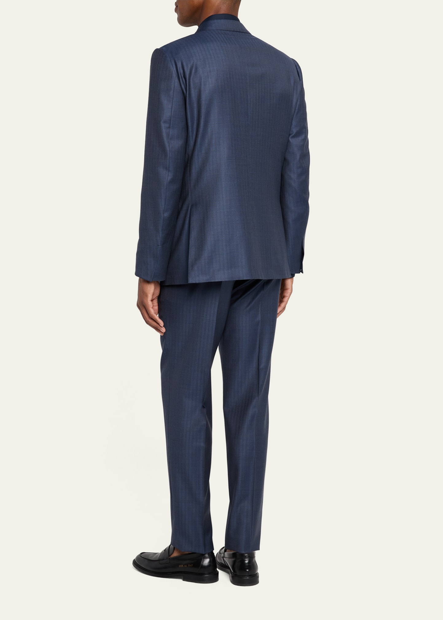 Men's Wool Pinstripe Suit - 3