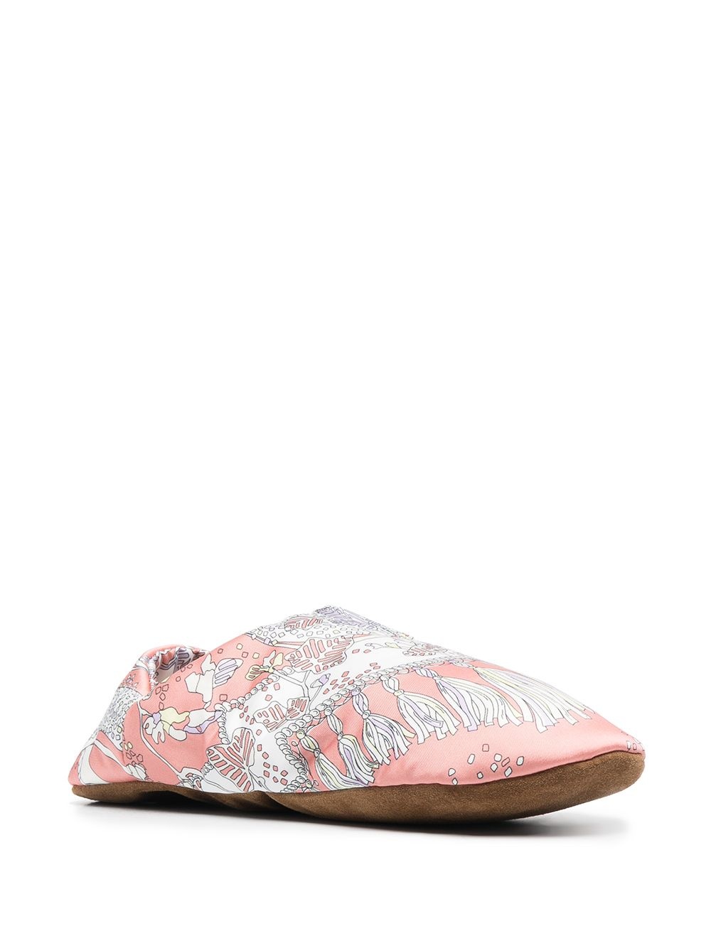 Rugiada print travel slippers - 3