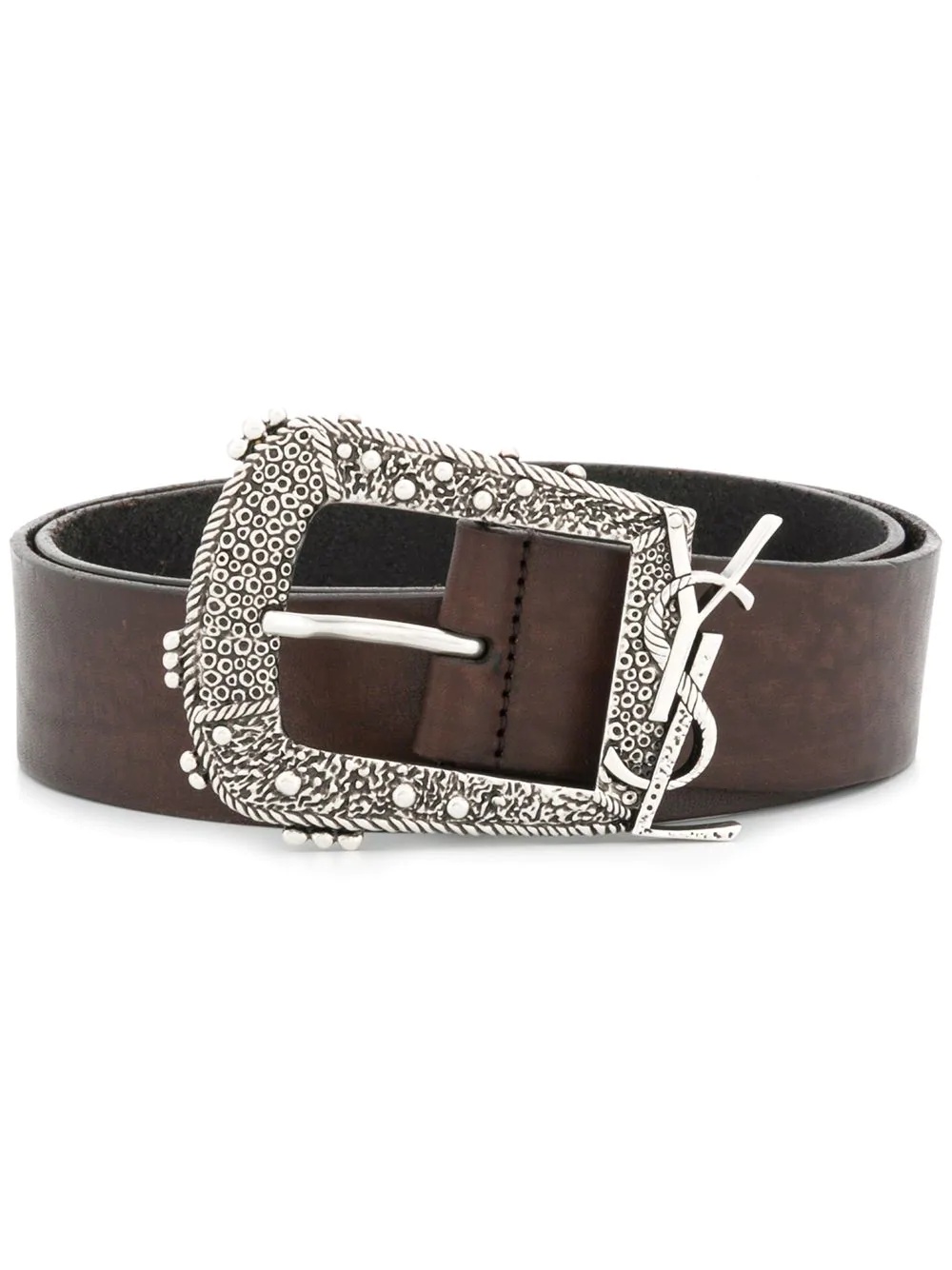 decorative buckle logo belt - 1