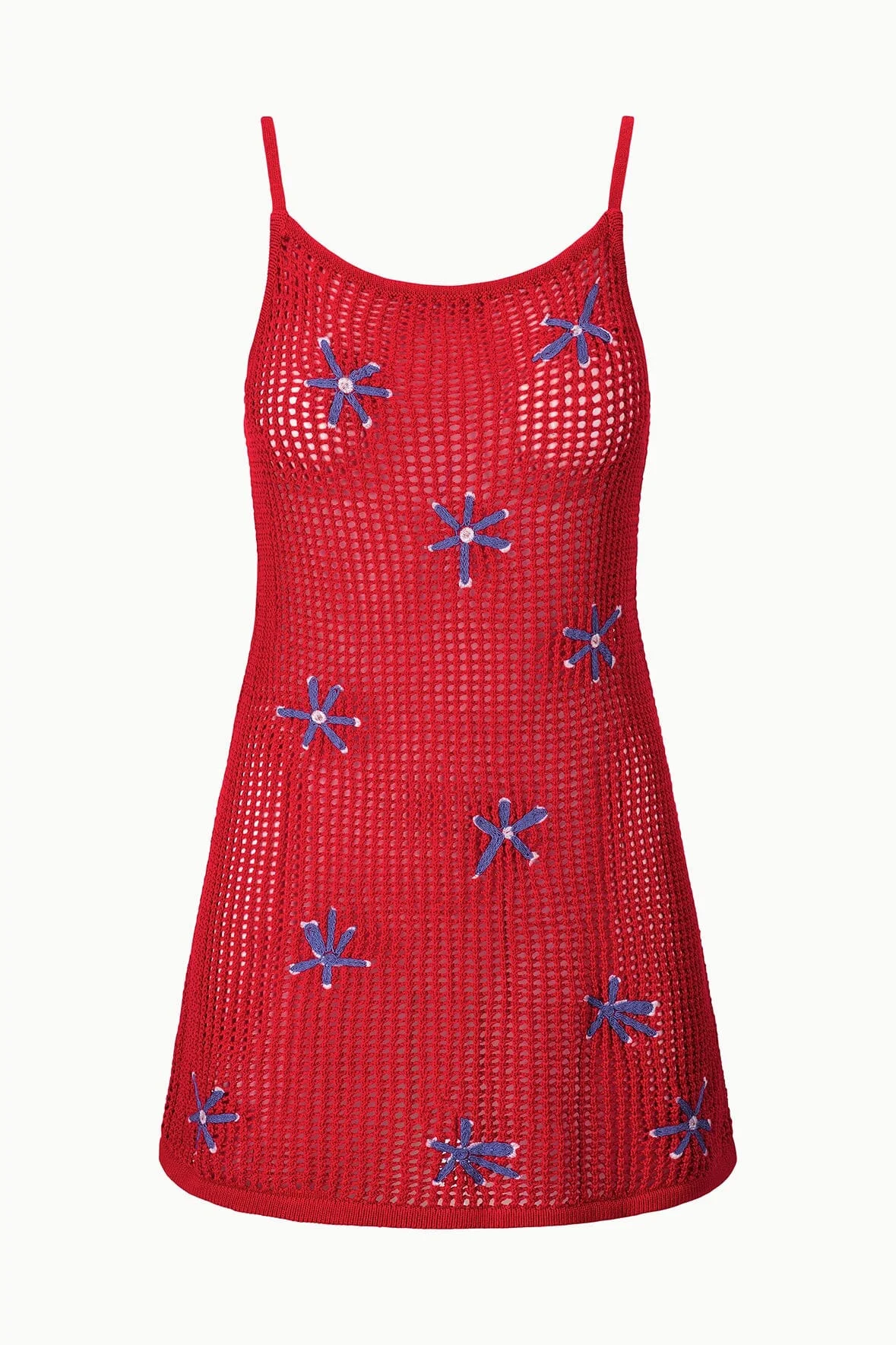 STAUD RIO DRESS PAINTED FOULARD - 1