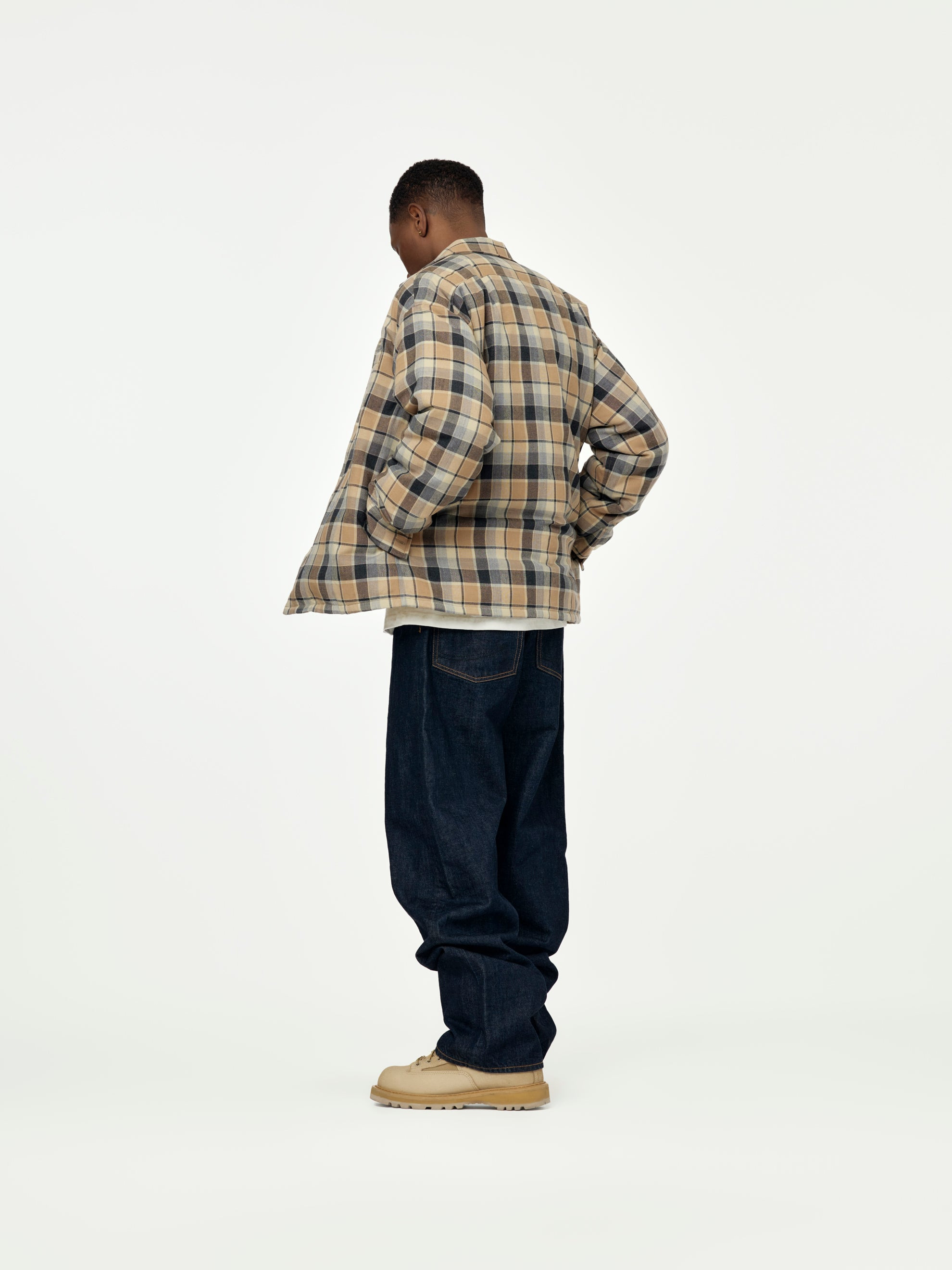 KEESEY CHECK DOWN JKT (BEIGE) - 5