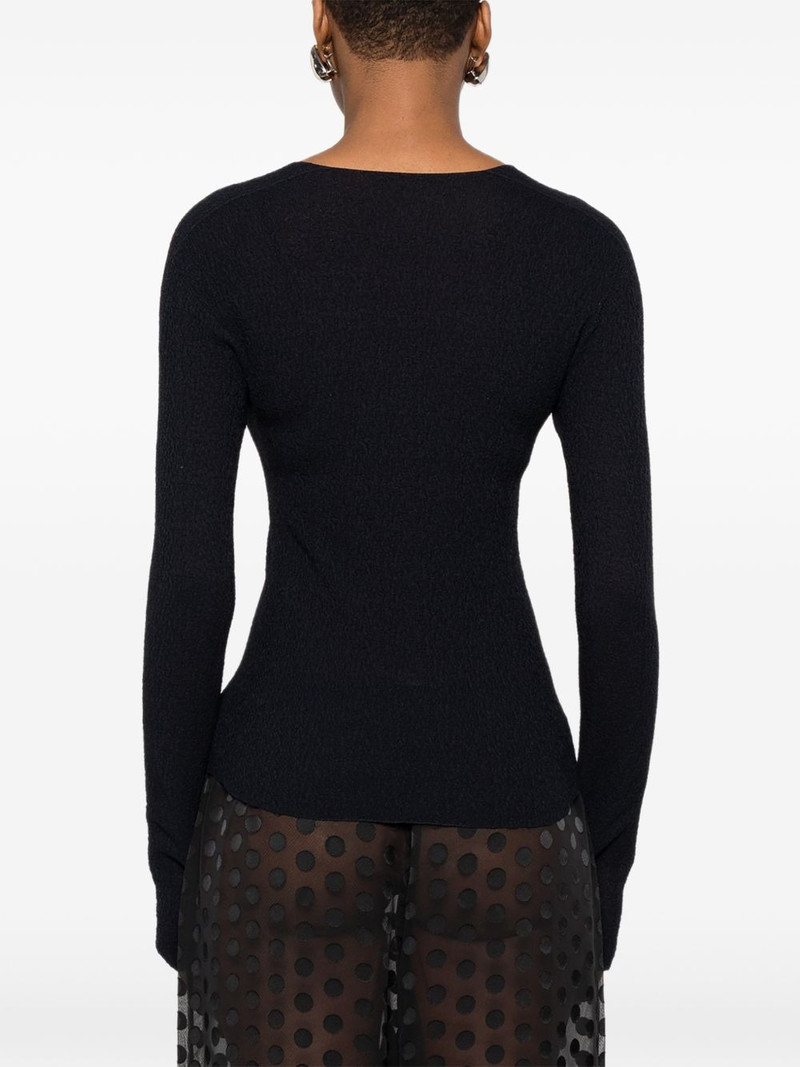 round-neck long-sleeve top 4