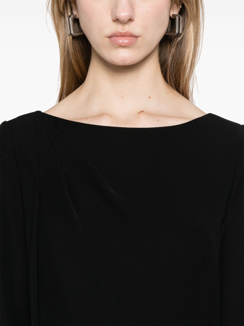 pleat-detail mini dress - 5