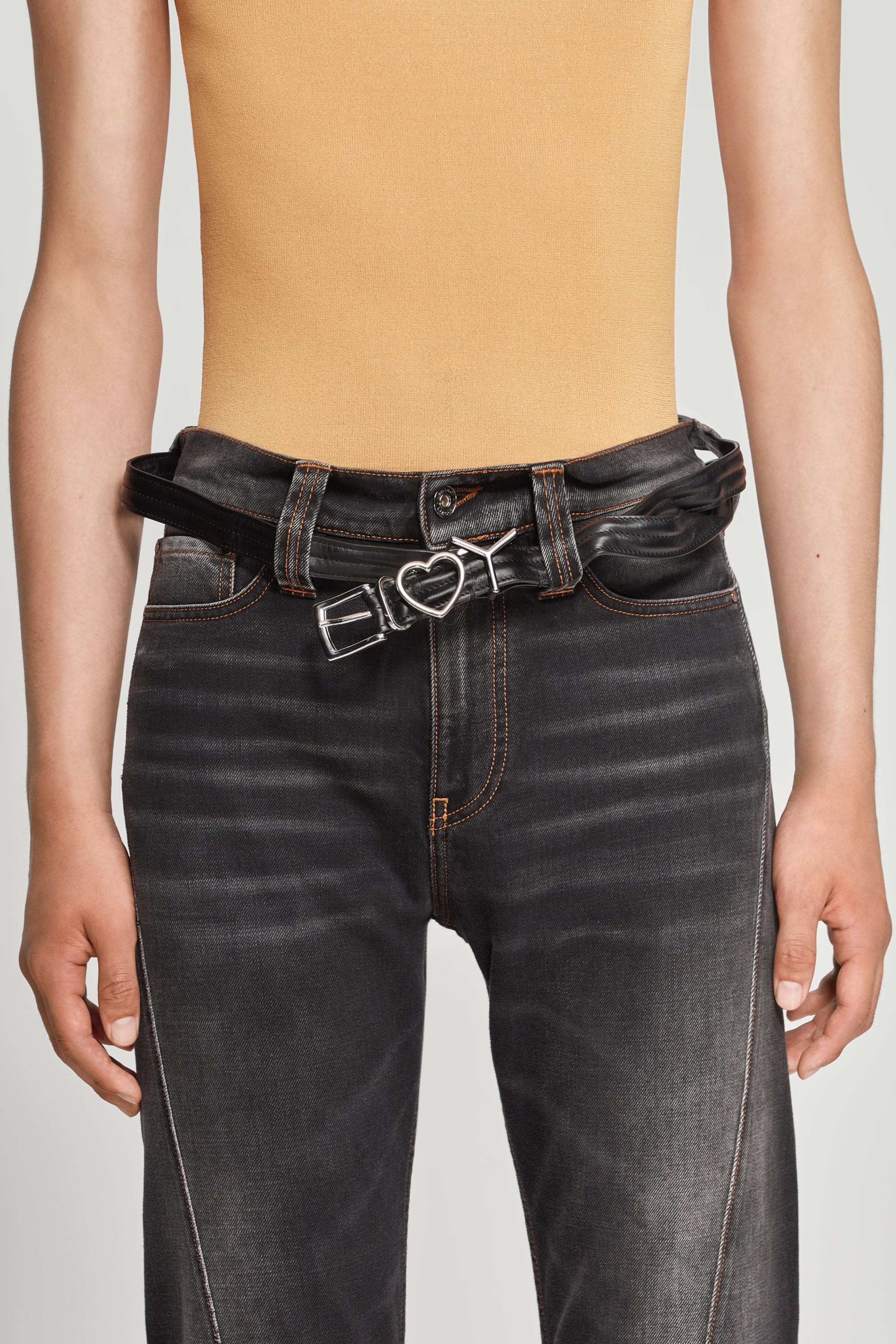 Wire Y Heart Belt - 2