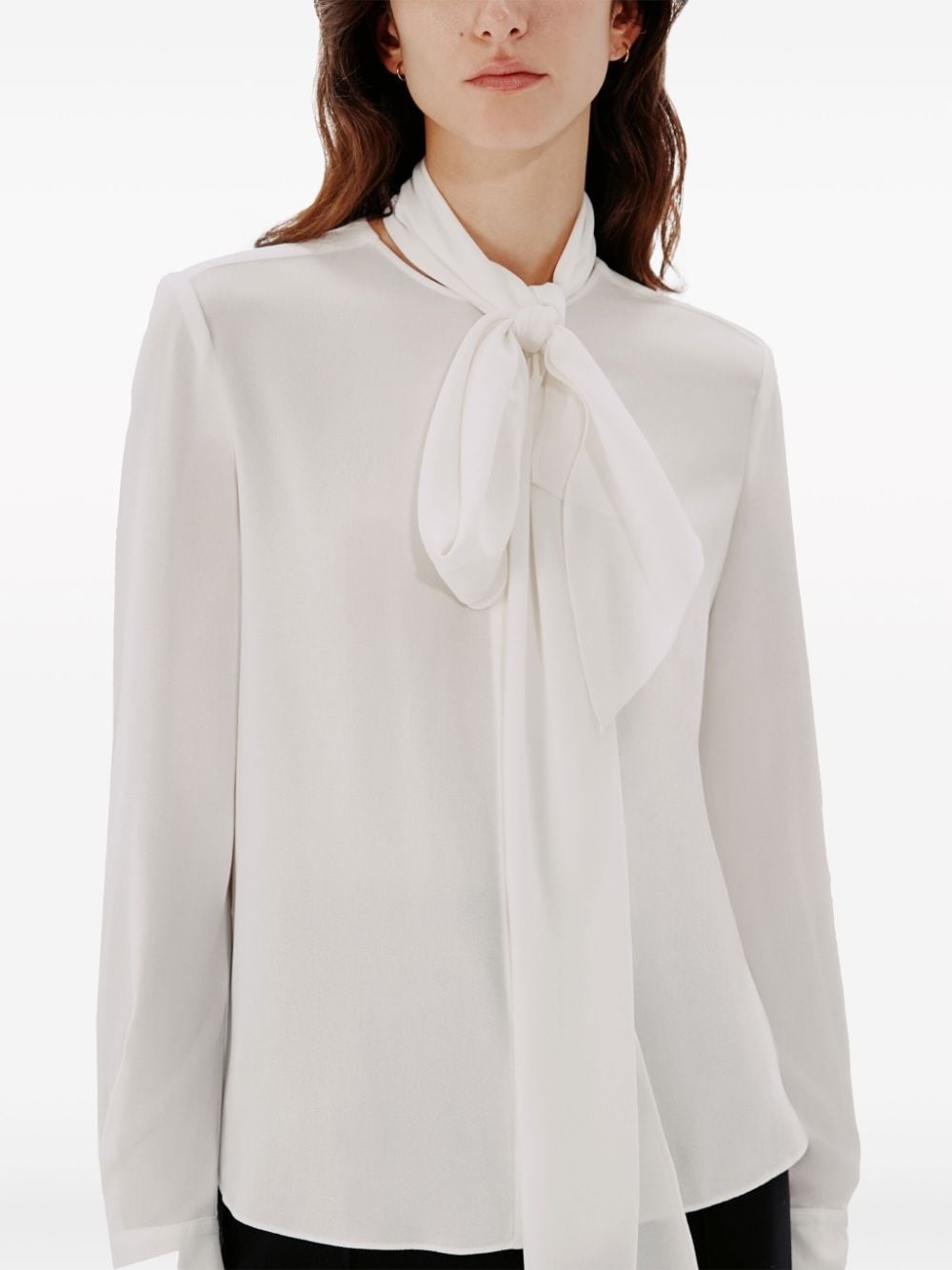 ENKAÂ®-blend tie-neck blouse - 3
