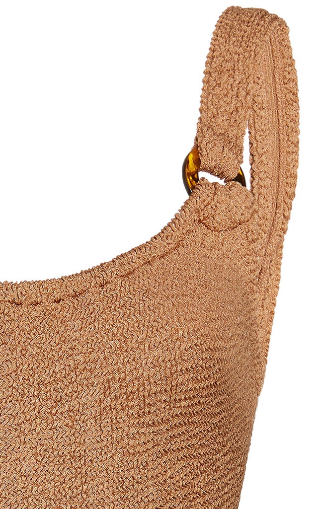 Domino Seersucker Swimsuit brown - 5