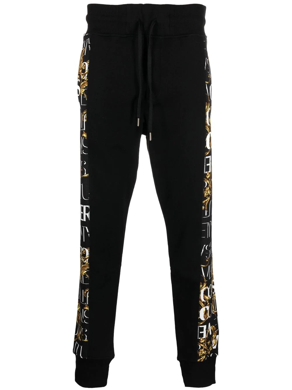 logo print track pants - 1