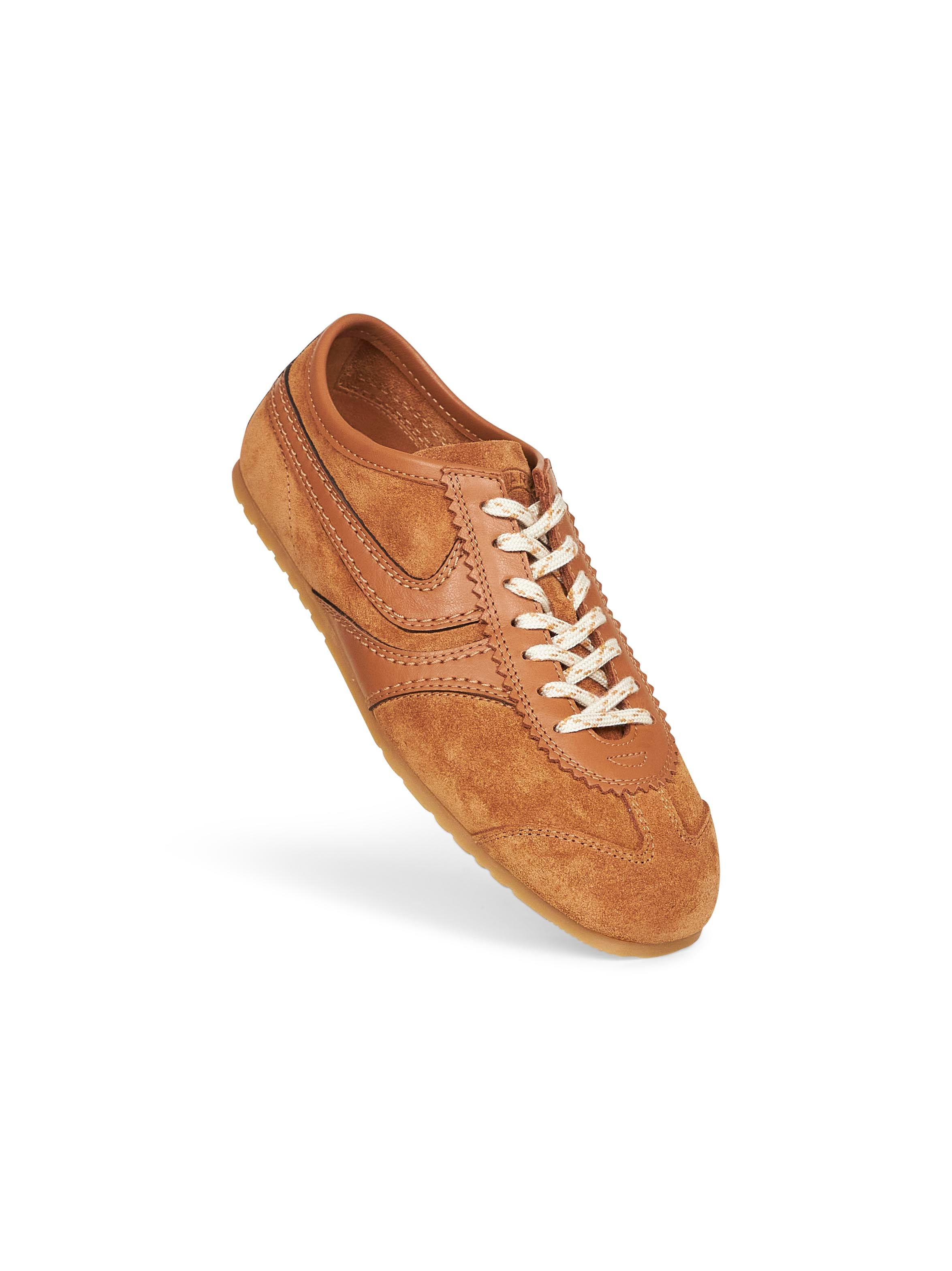 Tan suede sneakers - 4