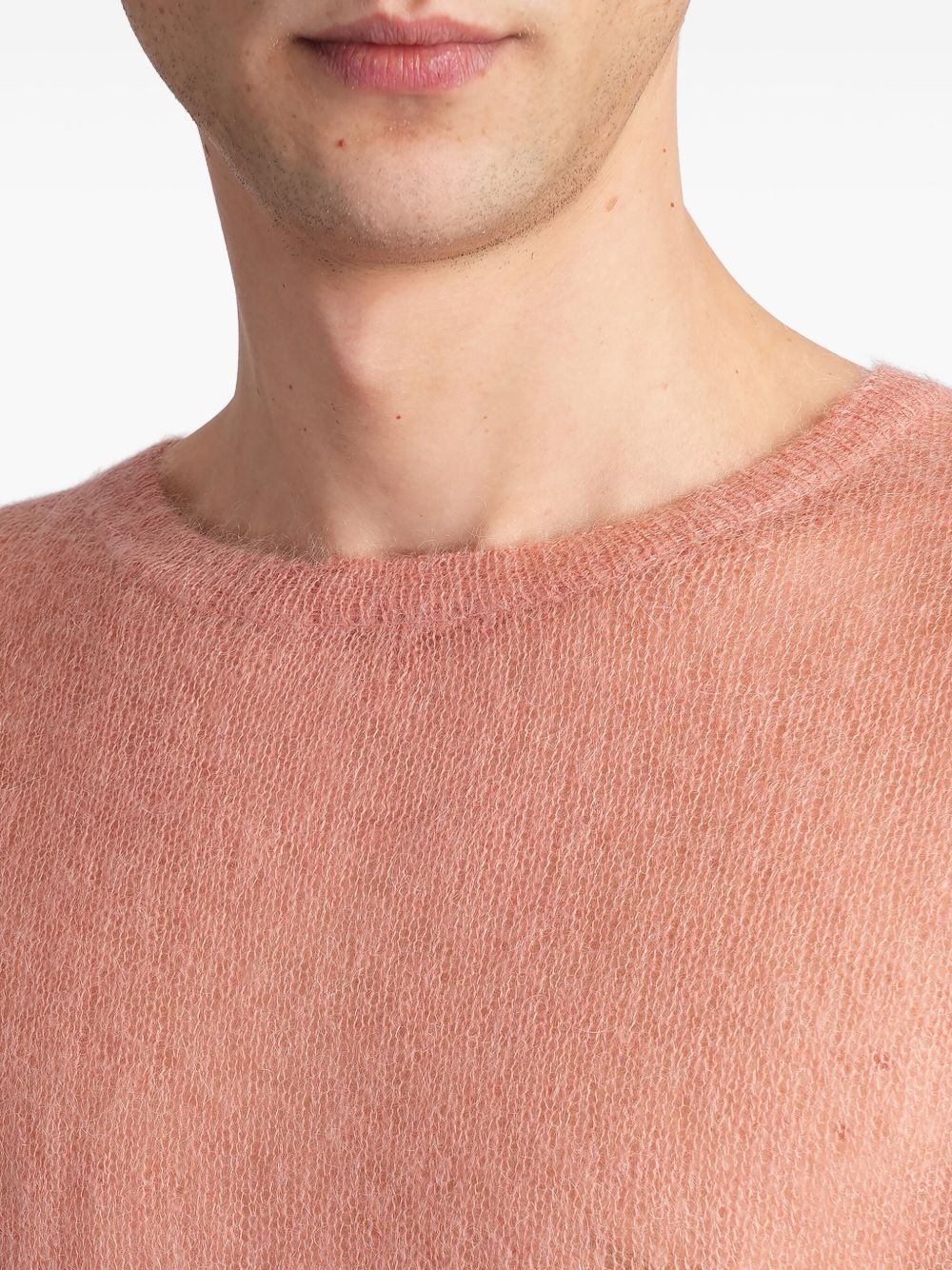 semi-sheer jumper - 5