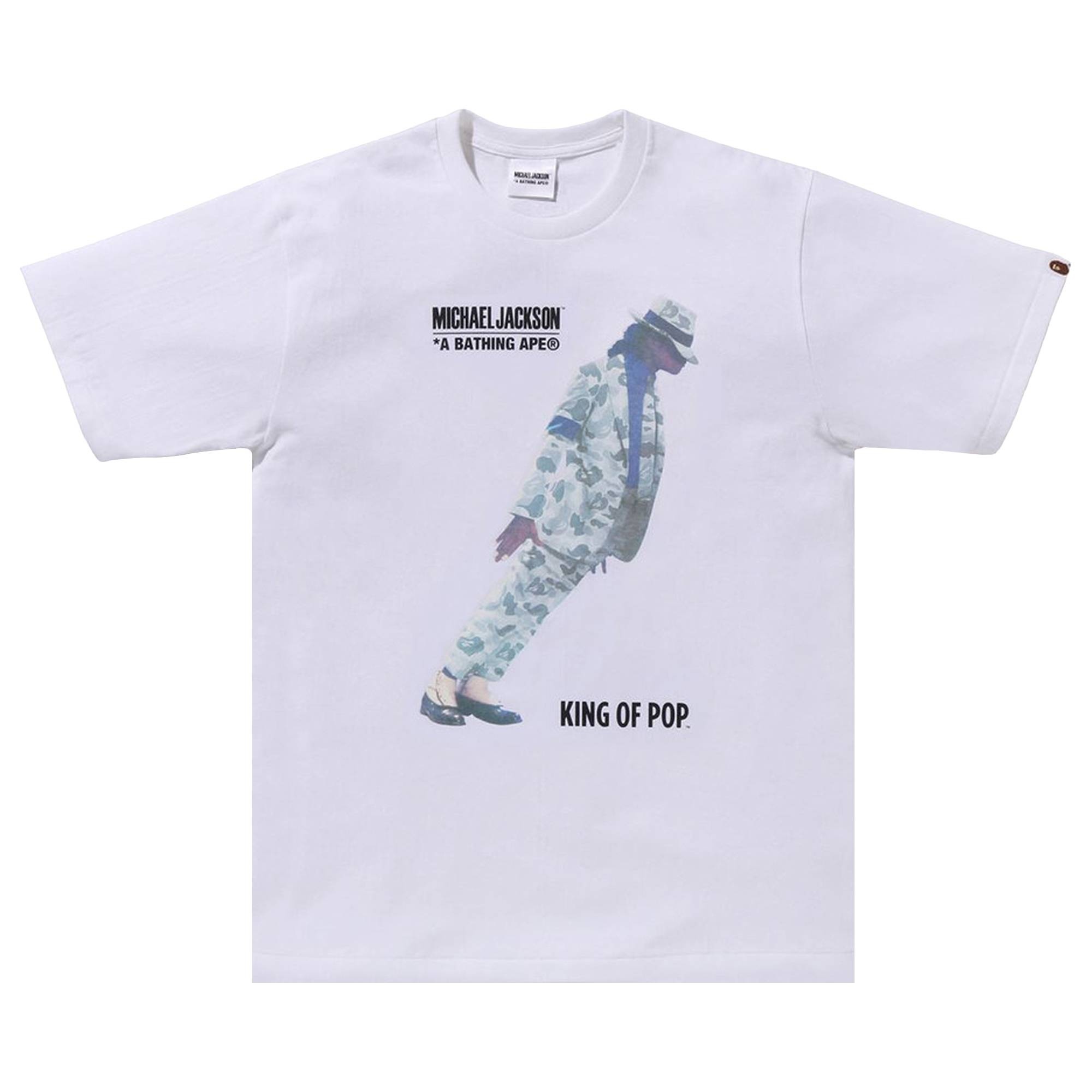 BAPE x Michael Jackson Tee 'White' - 1