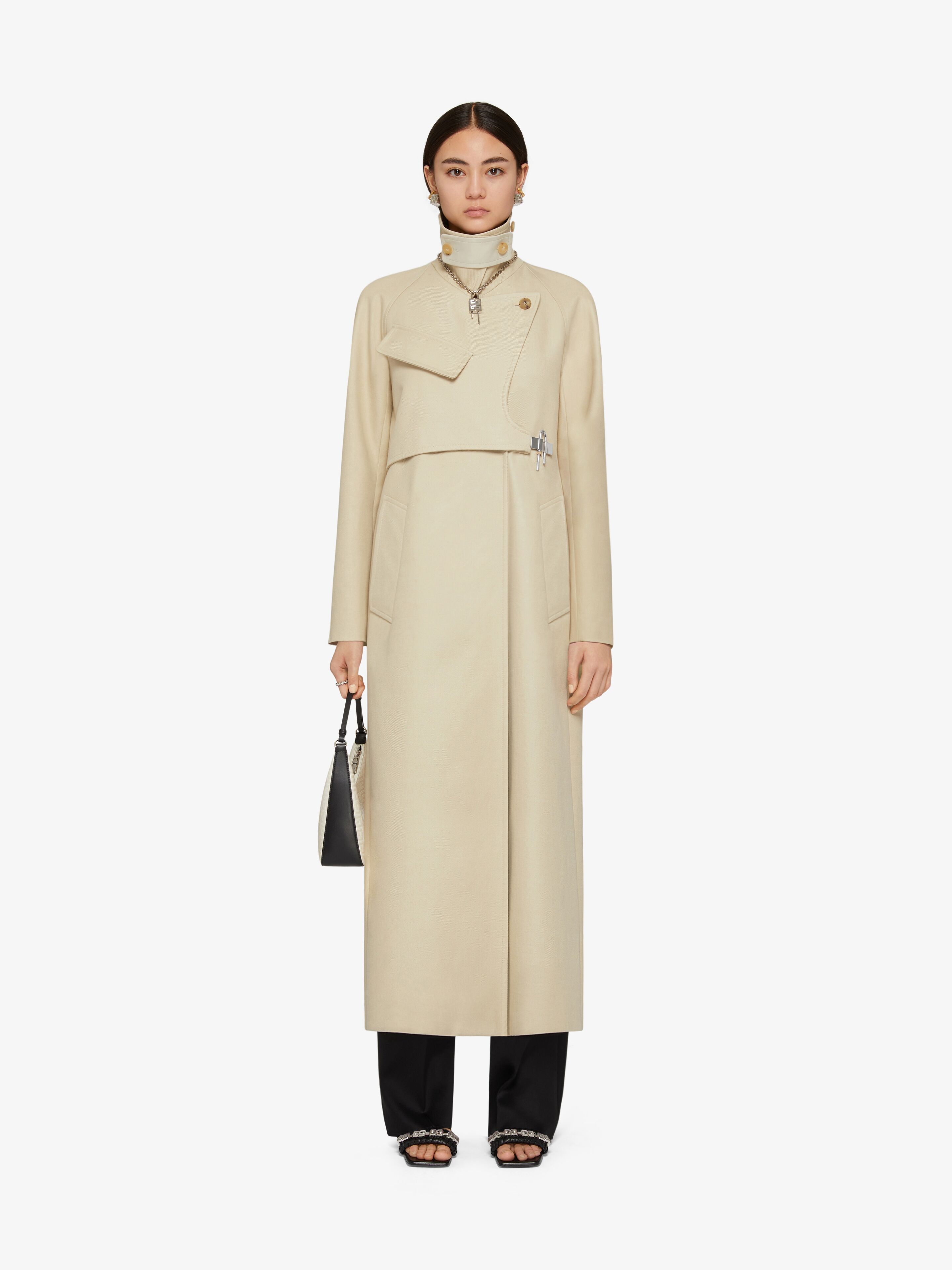 TRENCH COAT IN COTTON TWILL WITH U-LOCK BUCKLE - 2