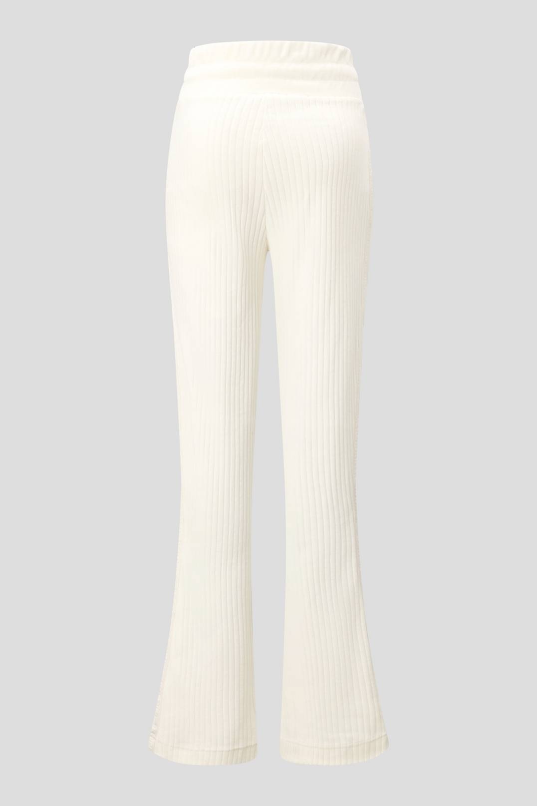 VIKA VELVET JOGGING TROUSERS IN OFF-WHITE - 6