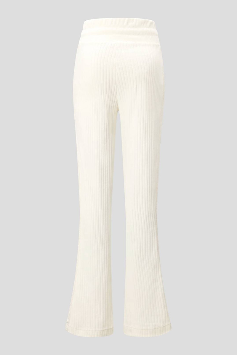 VIKA VELVET JOGGING TROUSERS IN OFF-WHITE 6