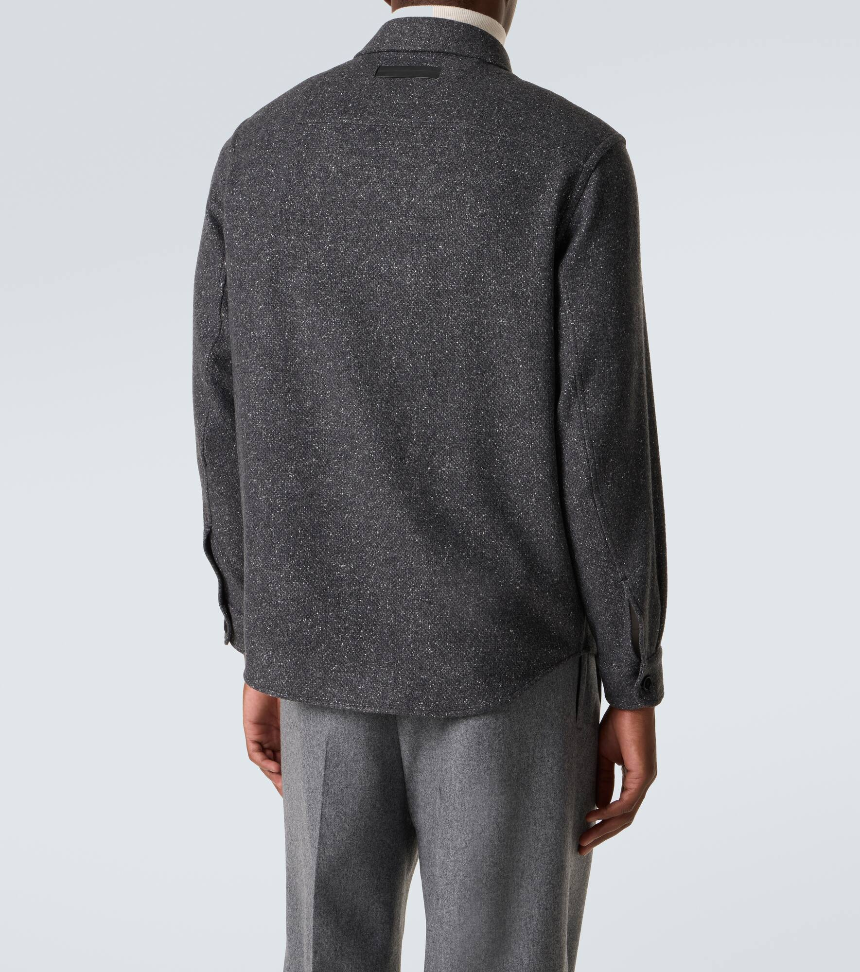 Cashmere and silk overshirt - 4