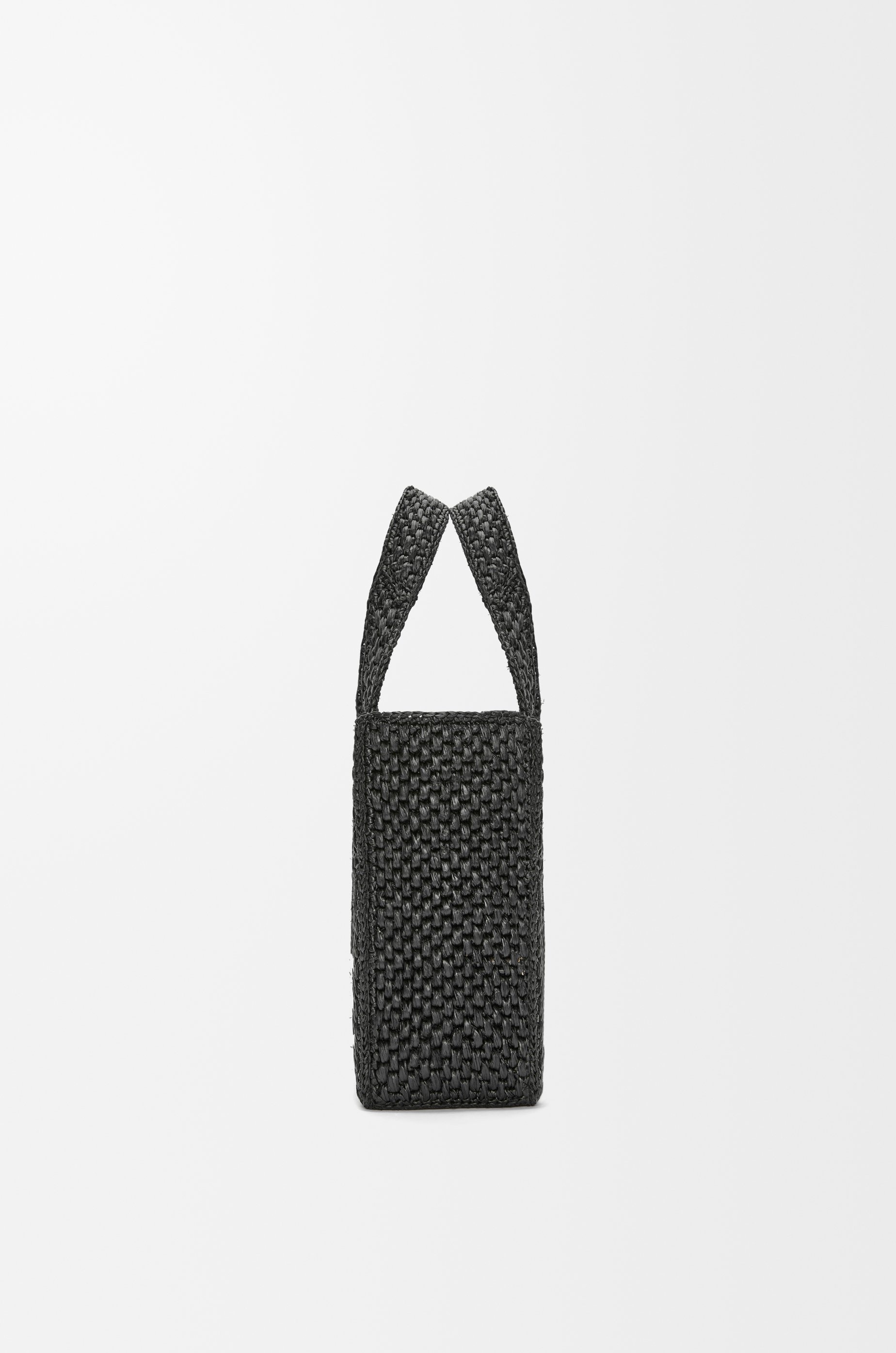Small LOEWE Font Tote in raffia - 5