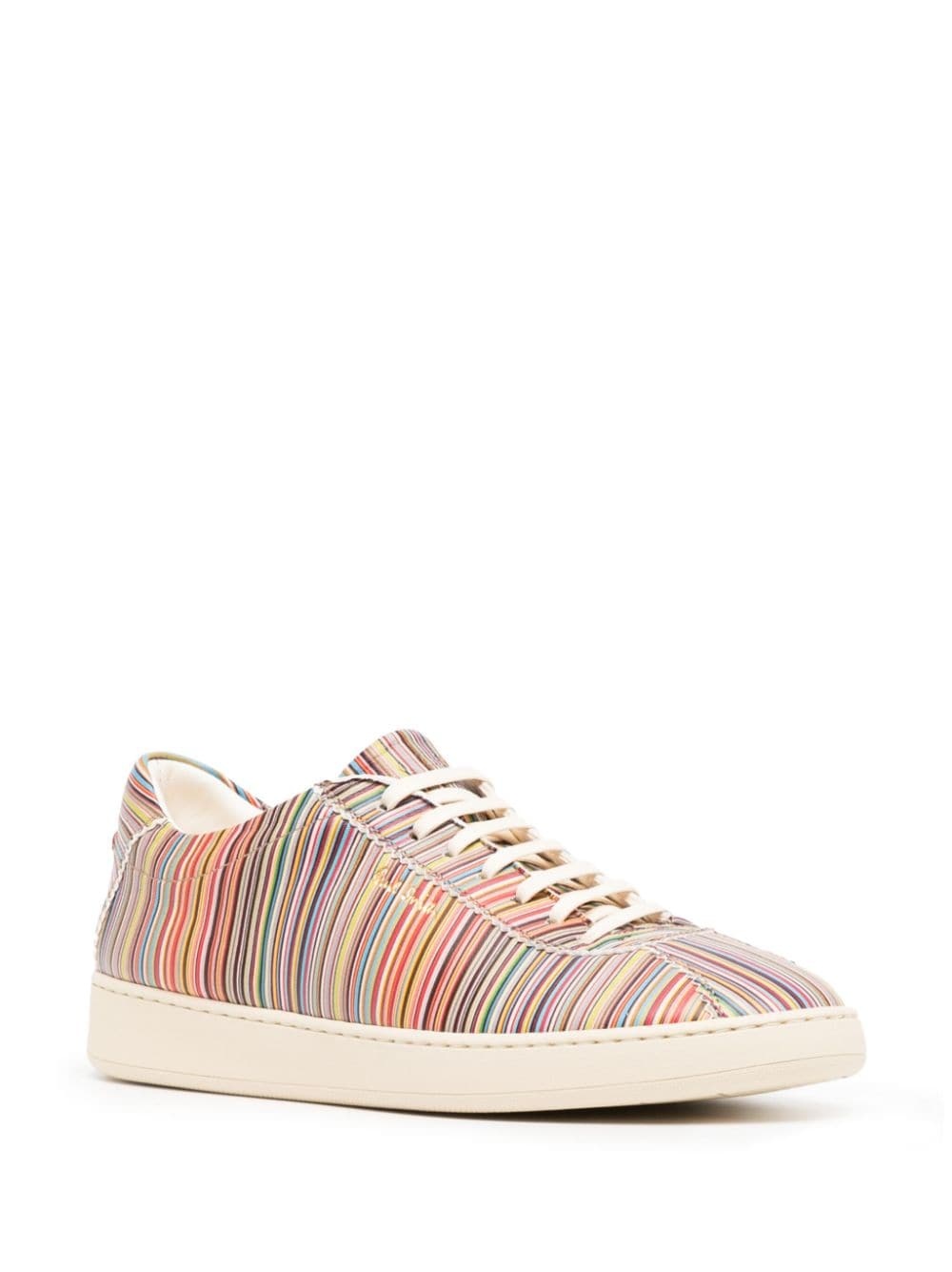 striped low-top sneakers - 2