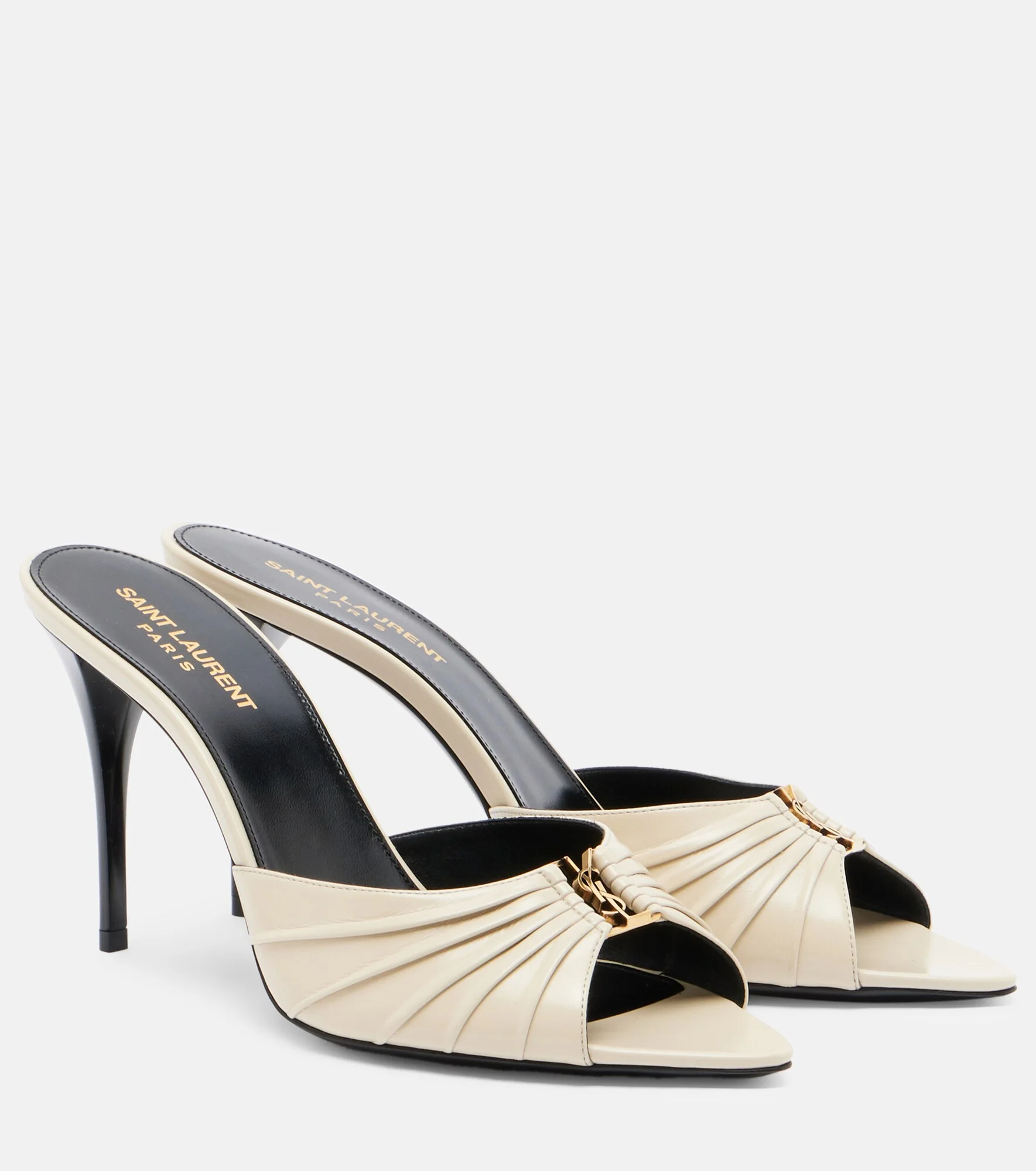 Babylone Cassandre leather mules - 1