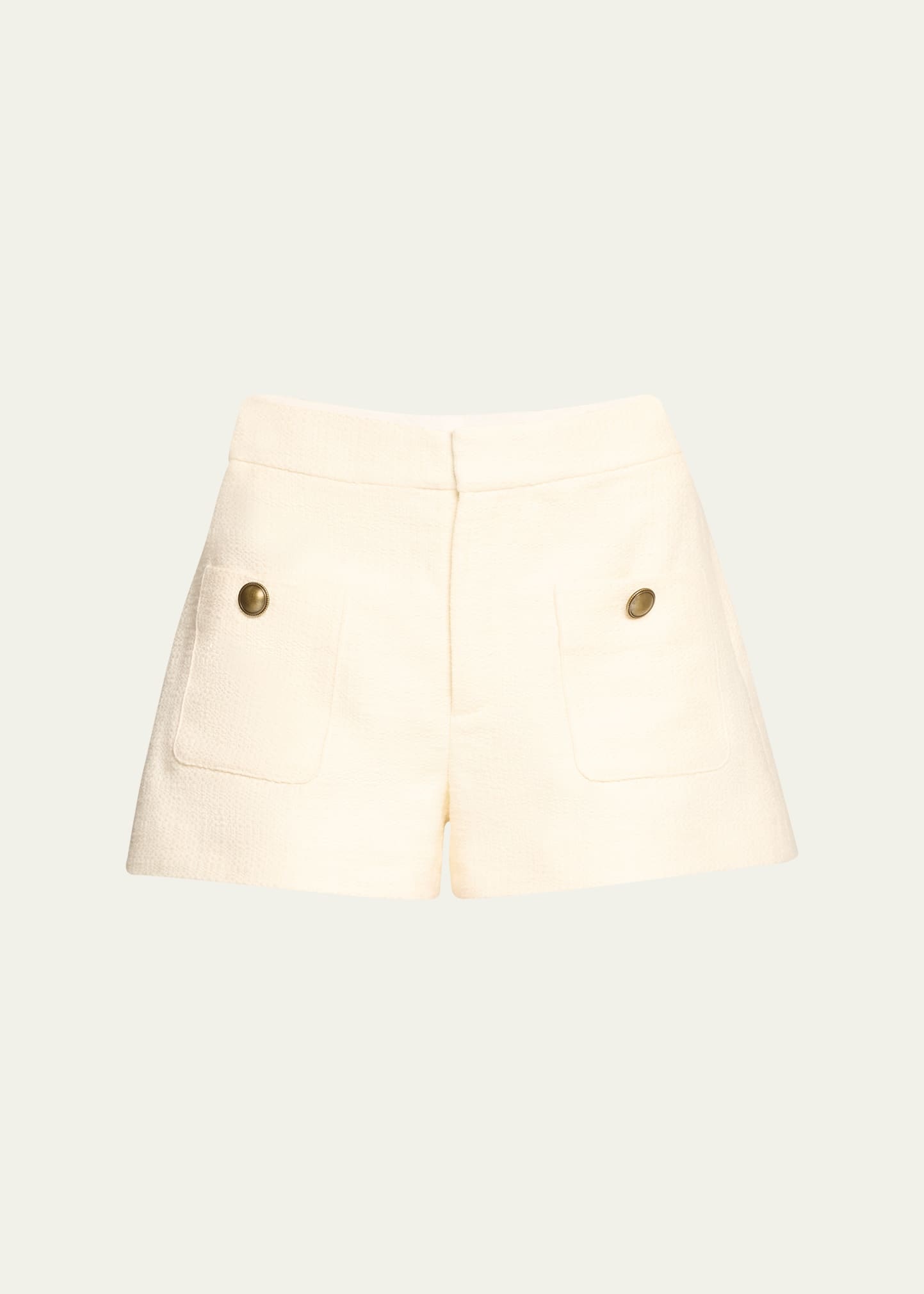 Patch-Pocket Trouser Shorts - 1