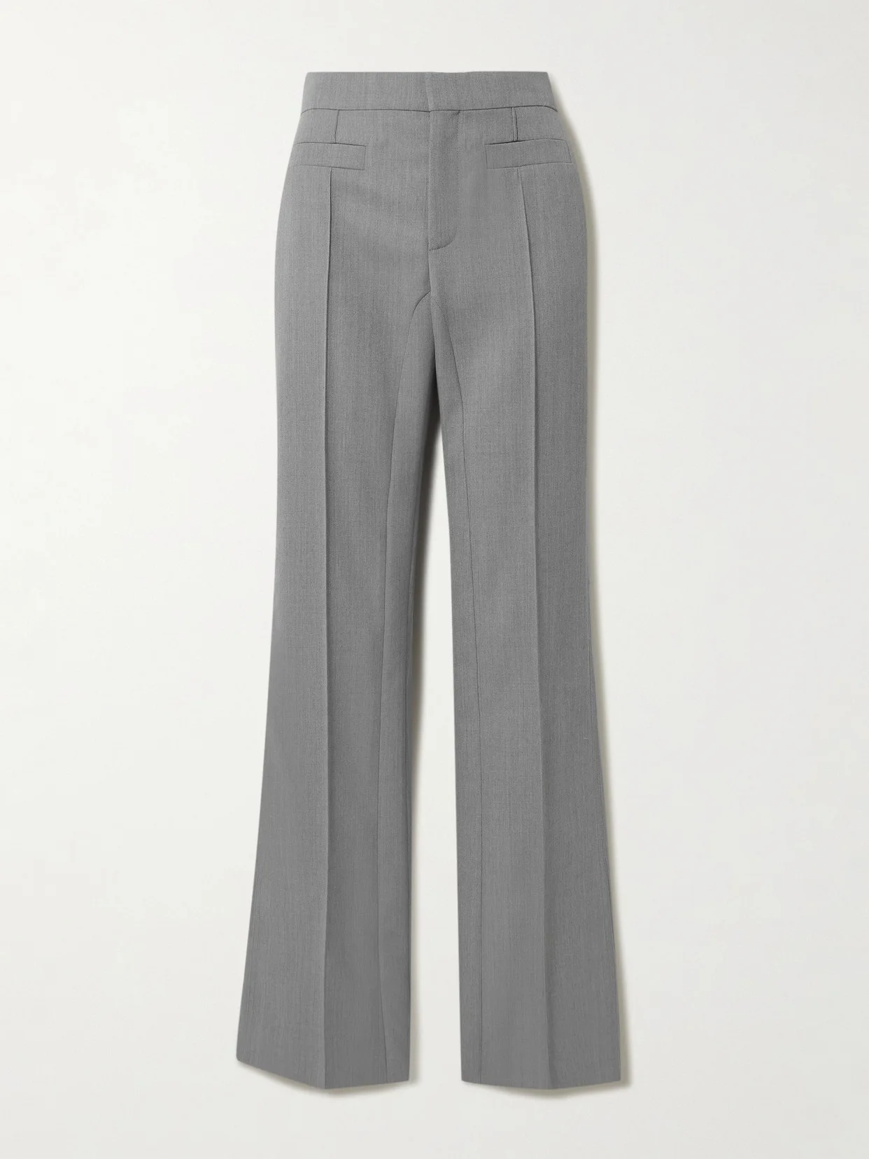 Wool Flared Slim-fit Pants - 1
