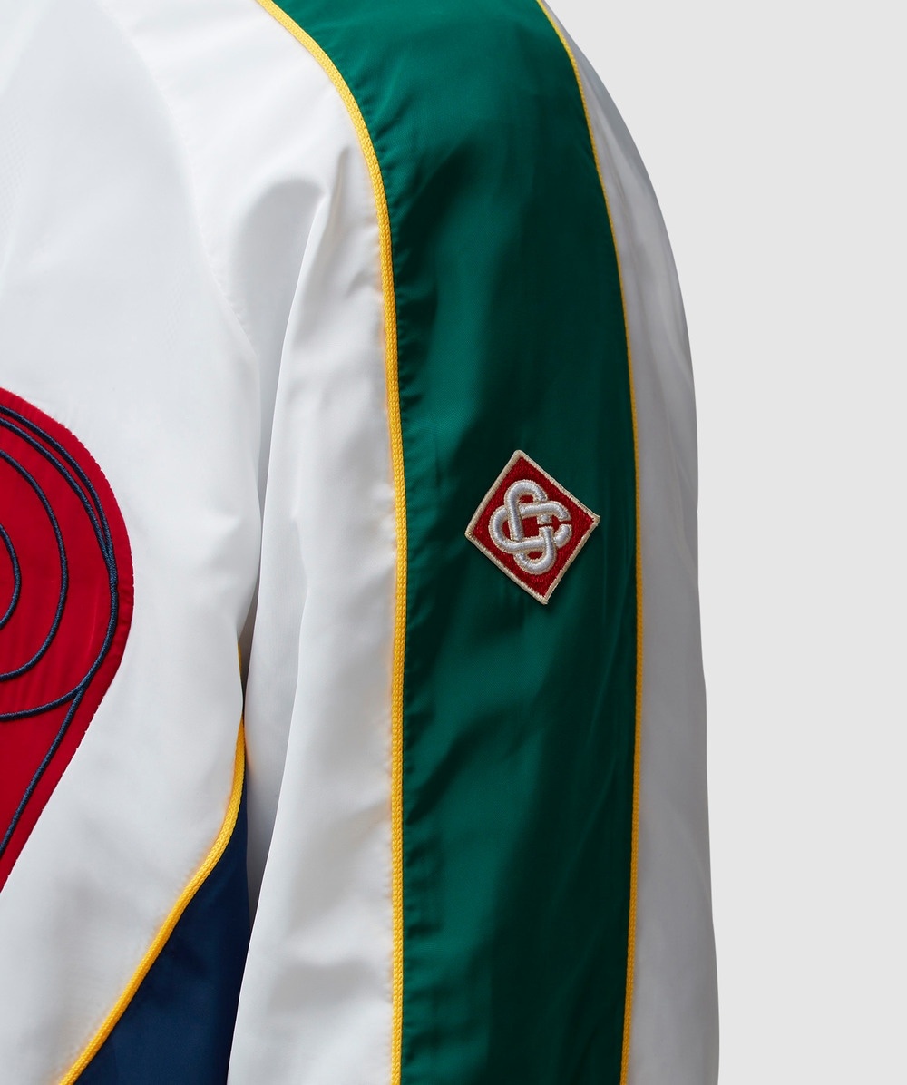 Embroidered track jacket - 4