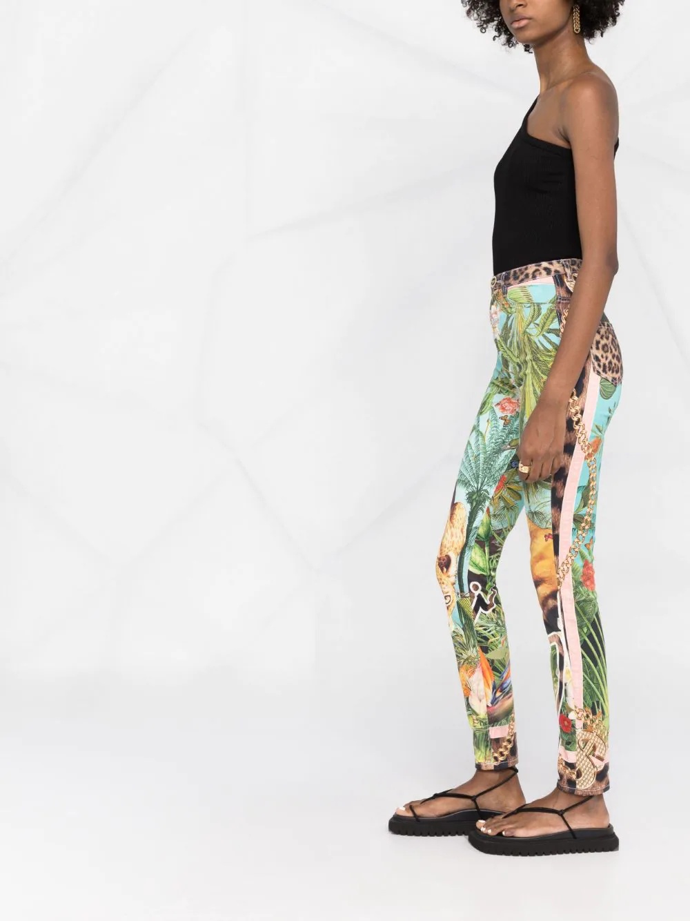 Super High Waist denim jeggings - 6