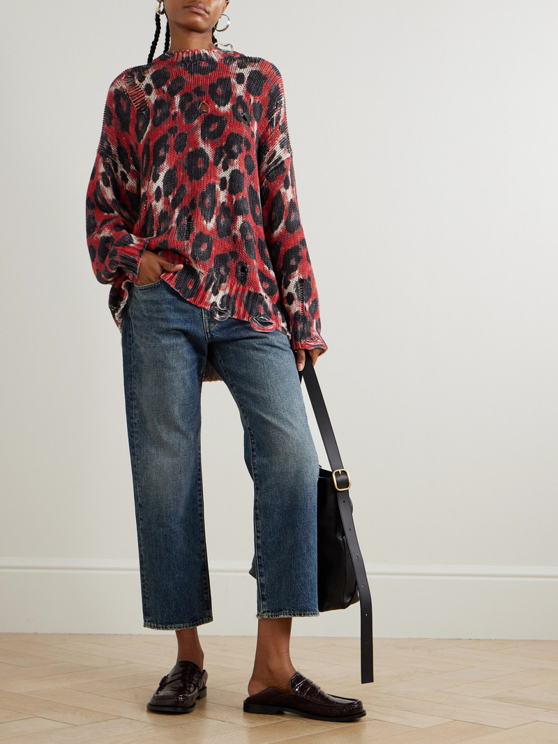 R13 Boyfriend Distressed Straight-leg Jeans outlook