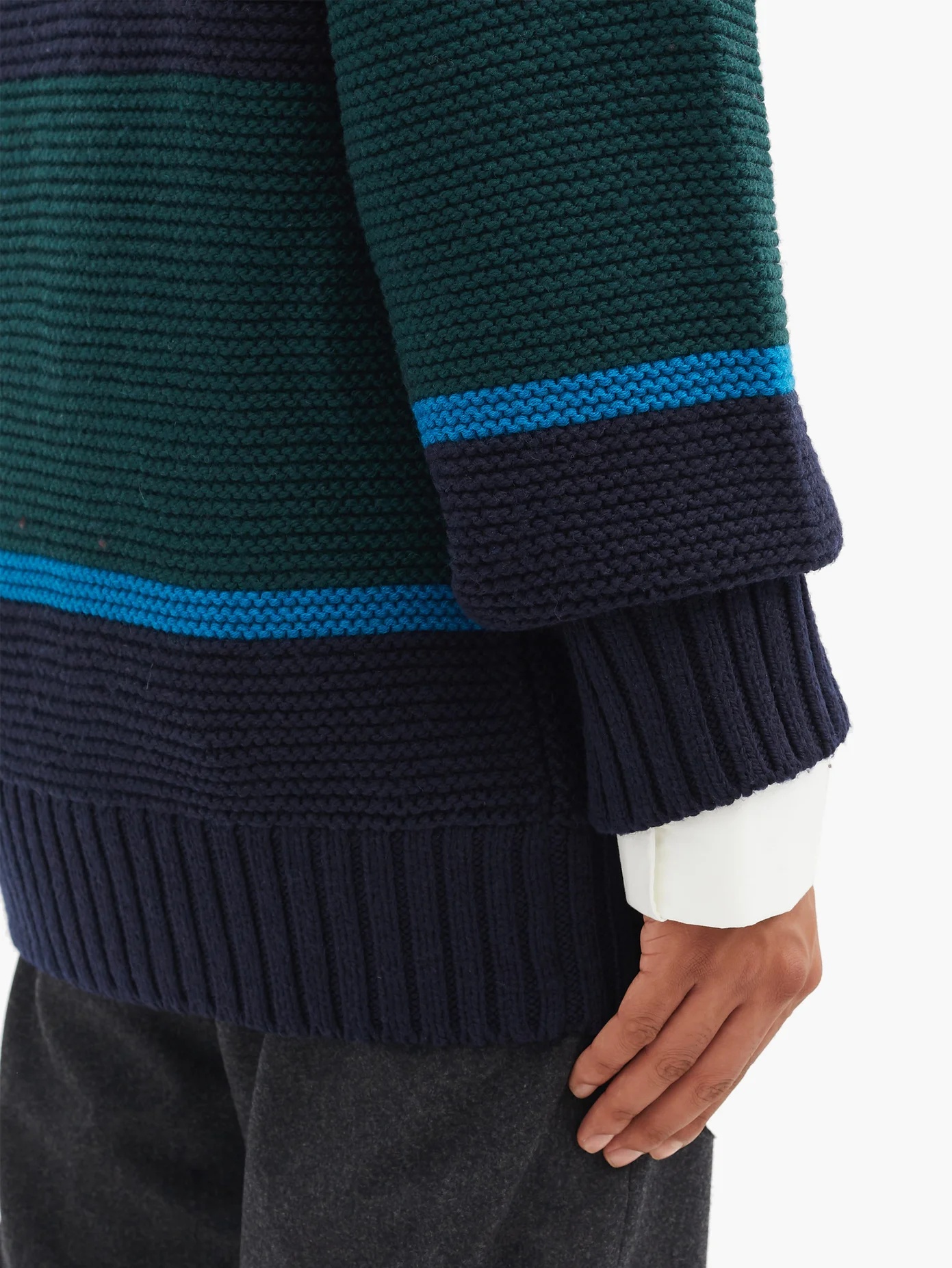 Striped wool sweater - 4