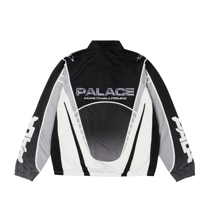 PALACE MORE THAN A CYCLING ZIP JACKET BLACK / SILVER outlook