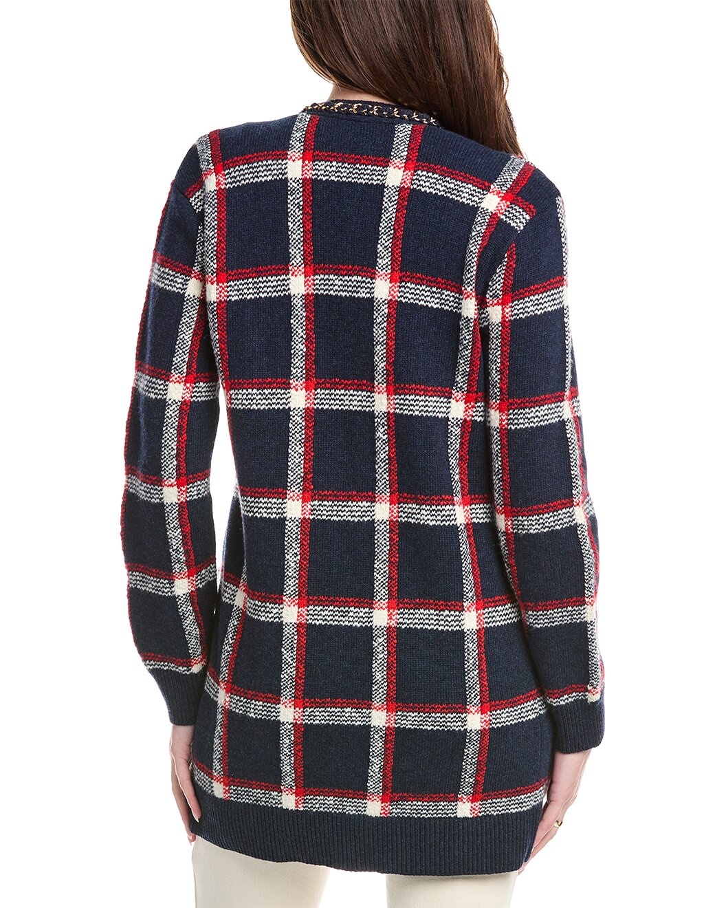 Carolina Herrera V-Neck Wool Cardigan - 2