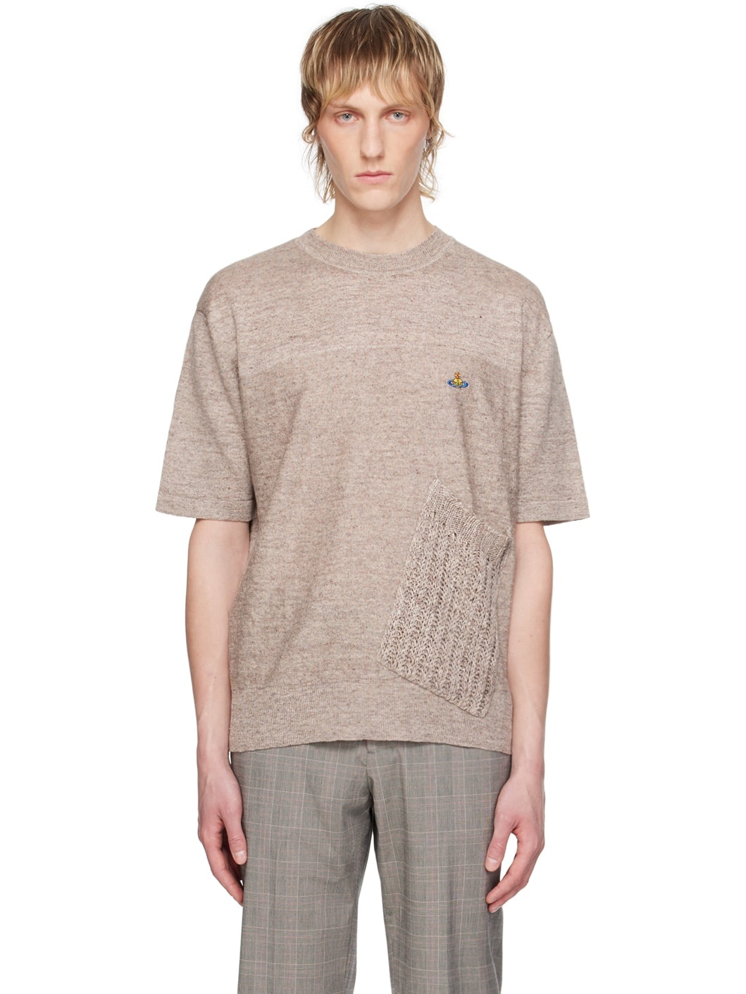 Beige Mark T-Shirt - 1