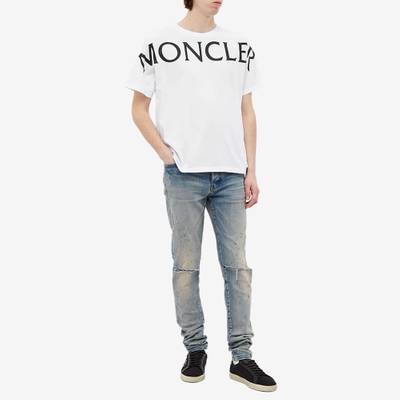 Moncler Moncler Macro Text Logo Tee outlook