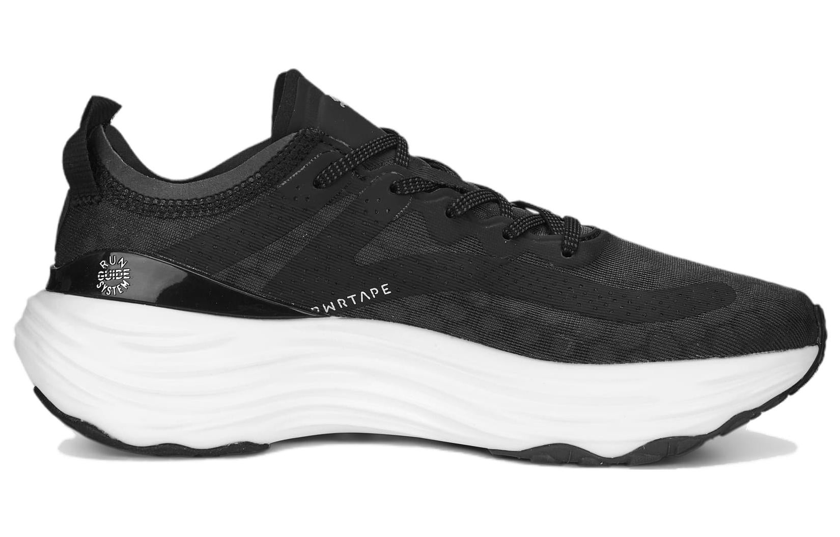 (WMNS) PUMA ForeverRun Nitro 'Black White' 377758-01 - 2